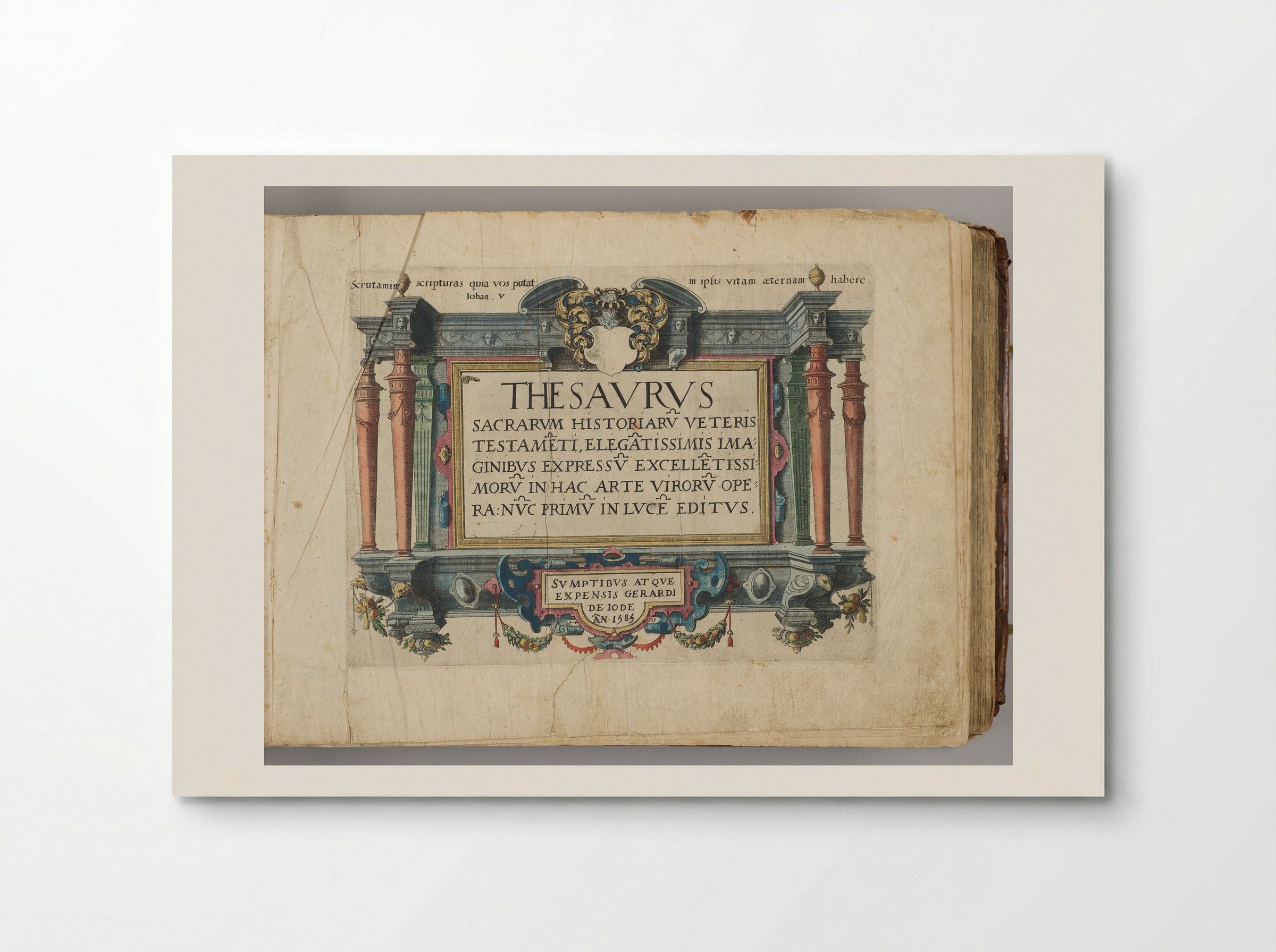 Thesaurus Sacrarum Historiarum - Gerard de Jode - Poster