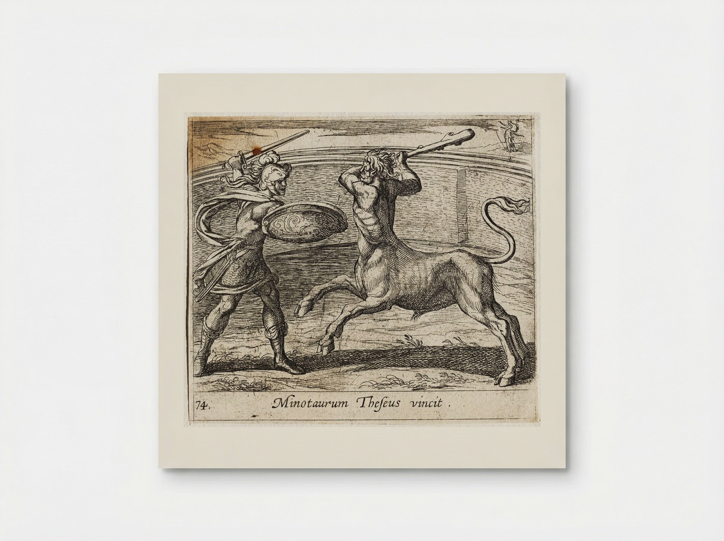 Theseus and the Minotaur - Antonio Tempesta - Poster