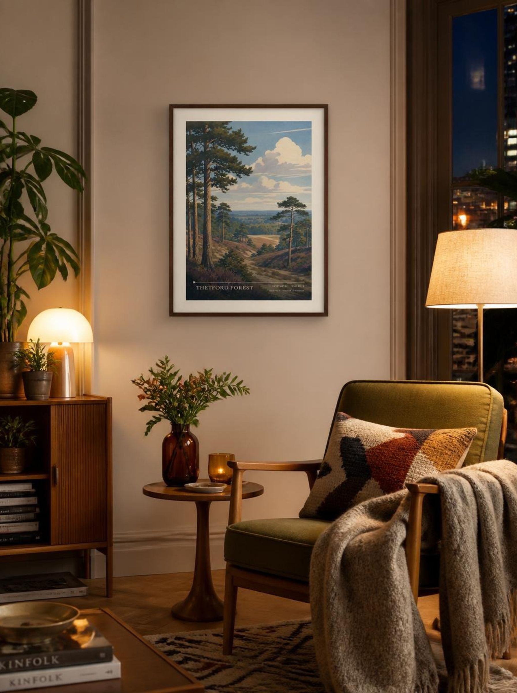 Thetford Forest Norfolk United Kingdom Travel Poster - Lifestyle