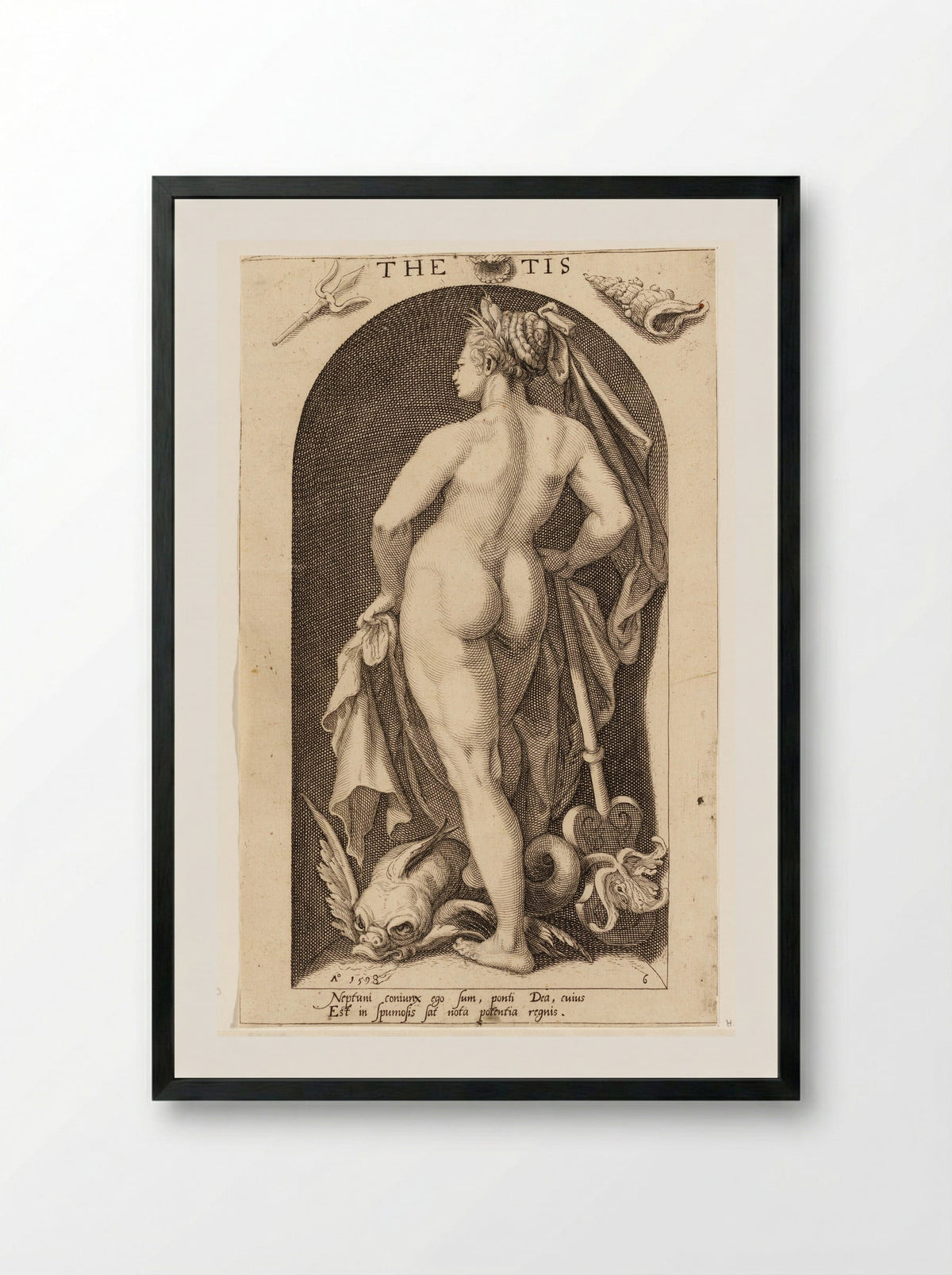 Thetis - Nicolaas Braeu - Framed Print Black
