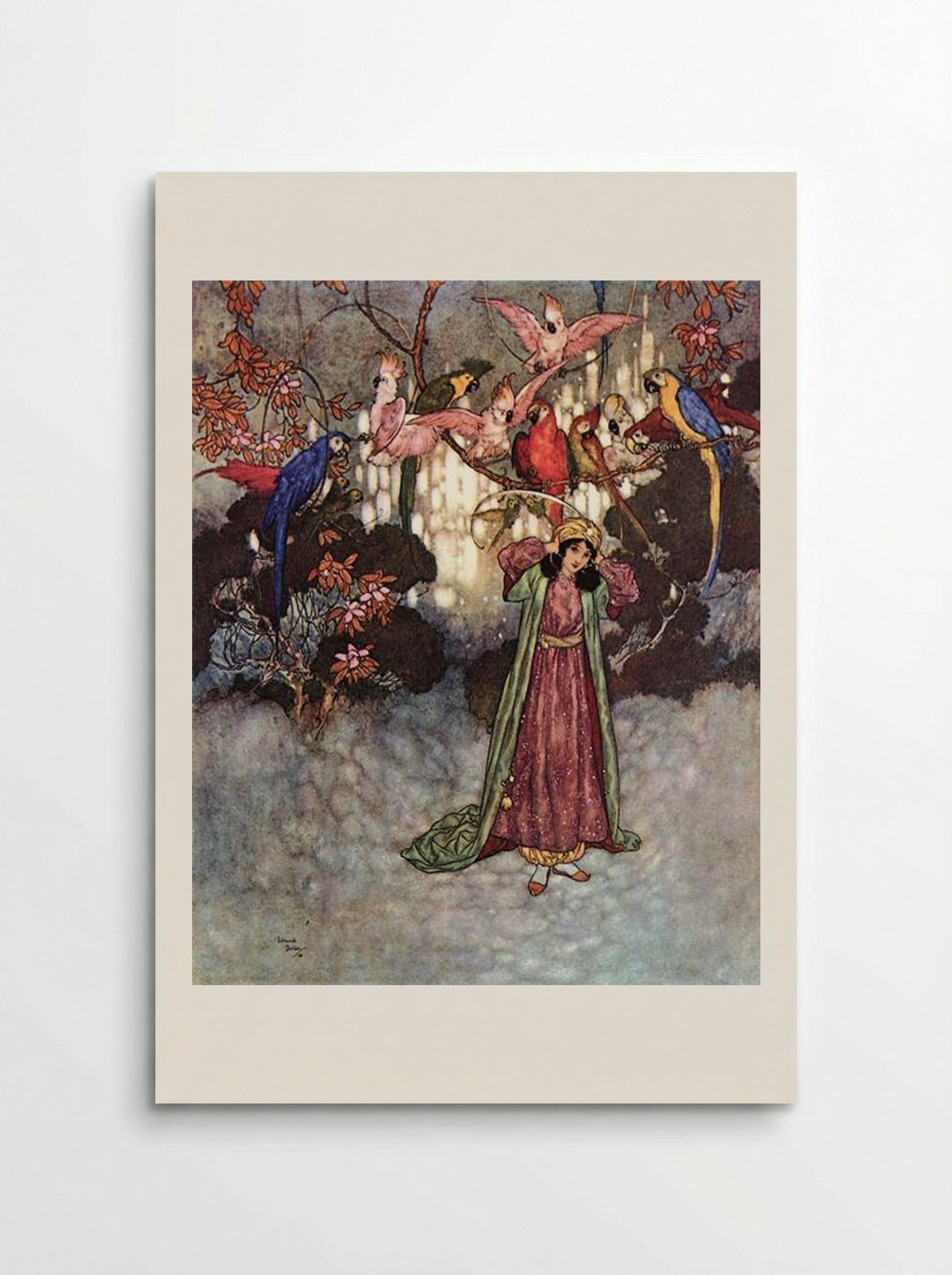 They began to scream and chatter, from Beauty and the Beast - Edmund Dulac - Poster