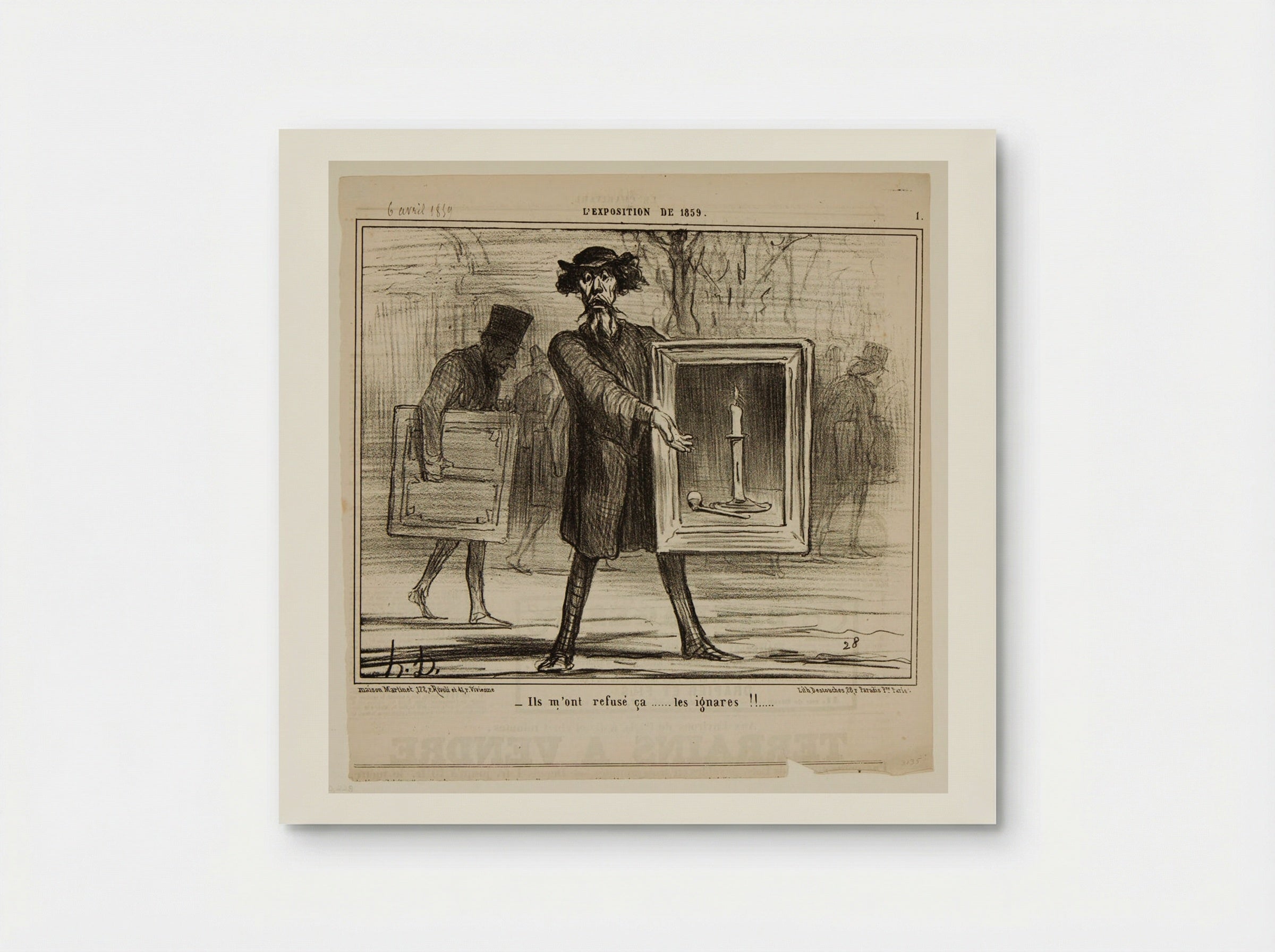 They turned down this of mine...the ignoramuses!!... - Honoré-Victorin Daumier - Poster