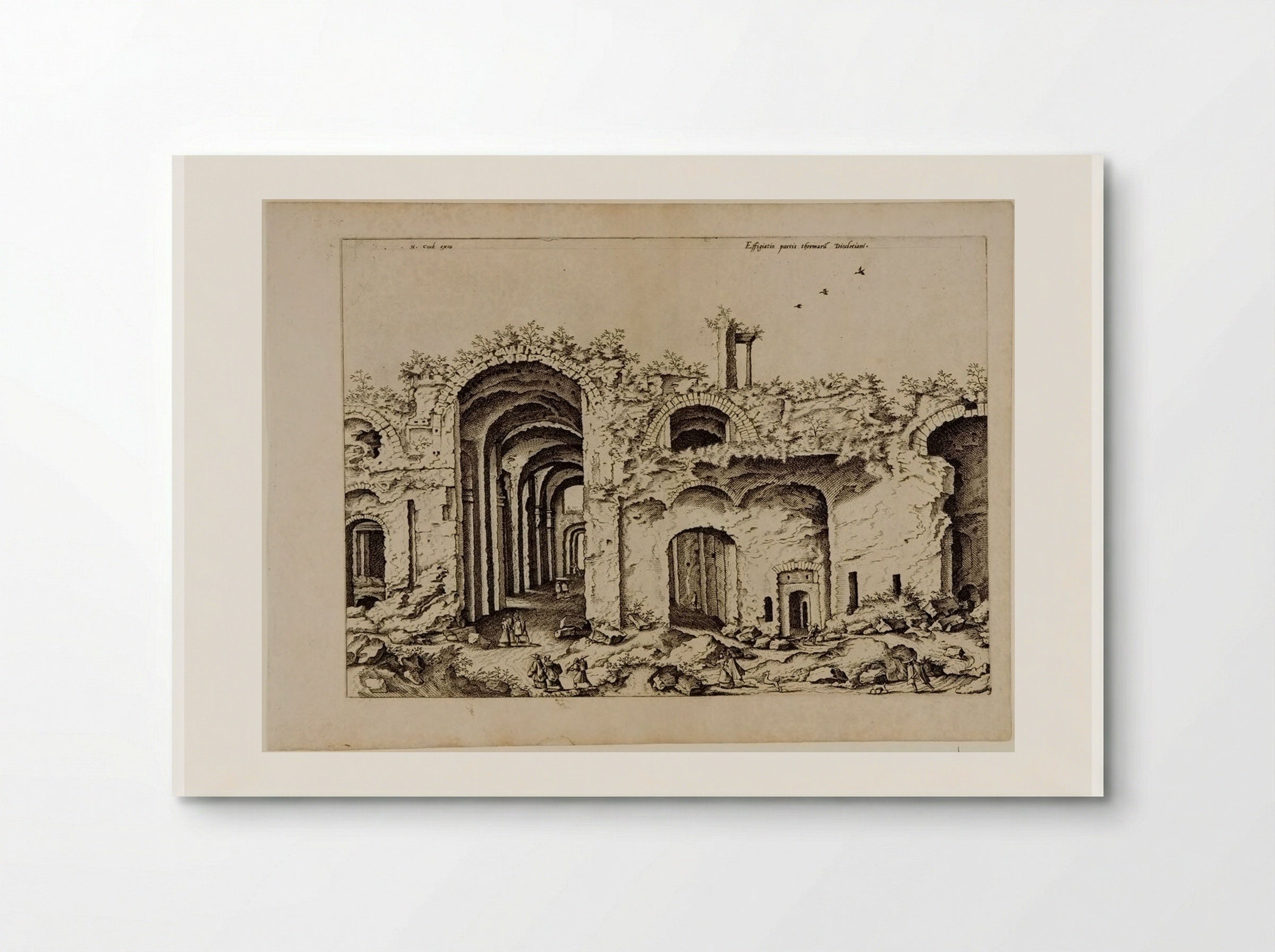 Third View of the Baths of Diocletian - Hieronymus Cock - Poster
