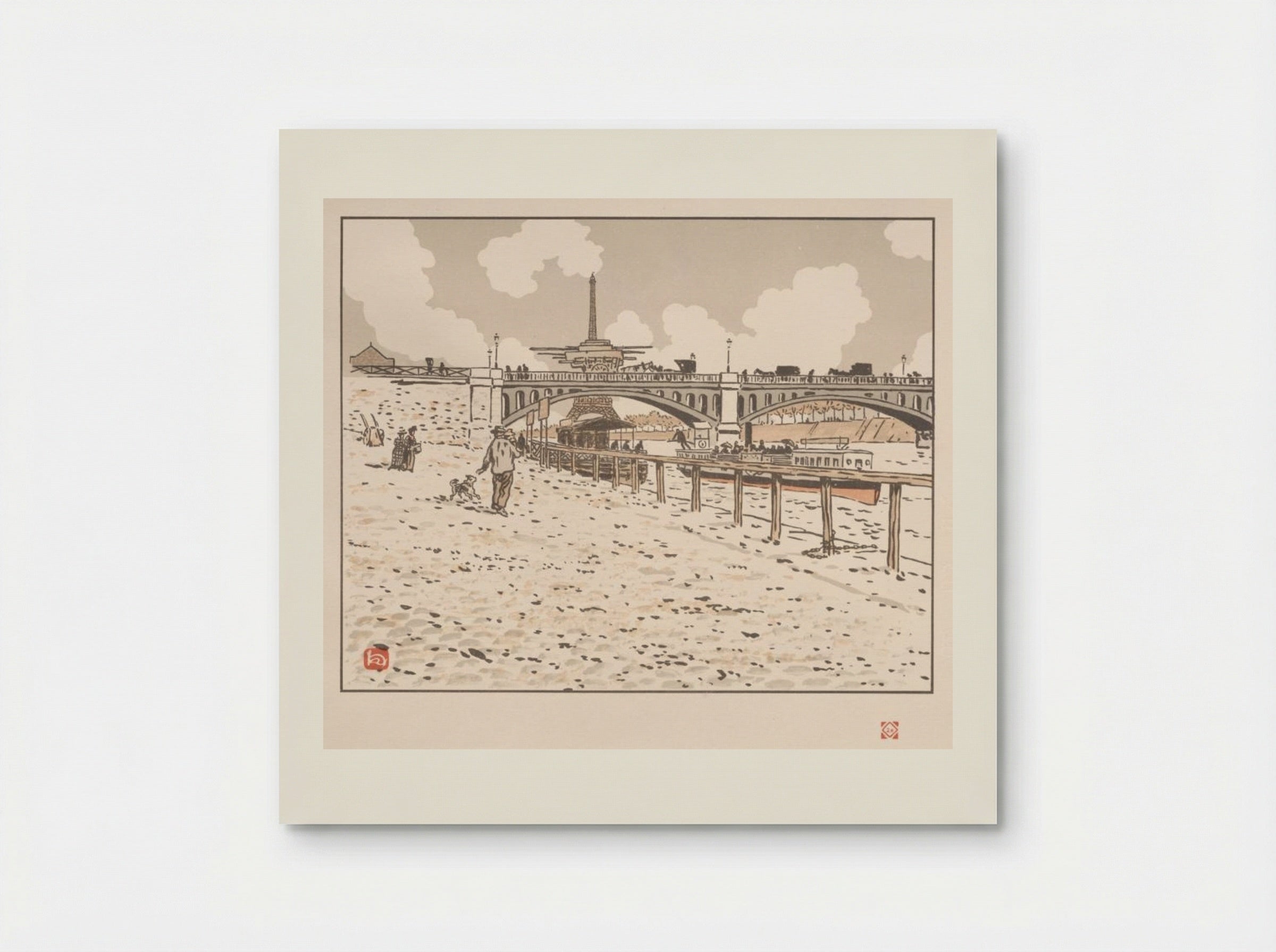 Thirty-Six Views of the Eiffel Tower: From the Grenelle Bridge - Henri Rivière - Poster