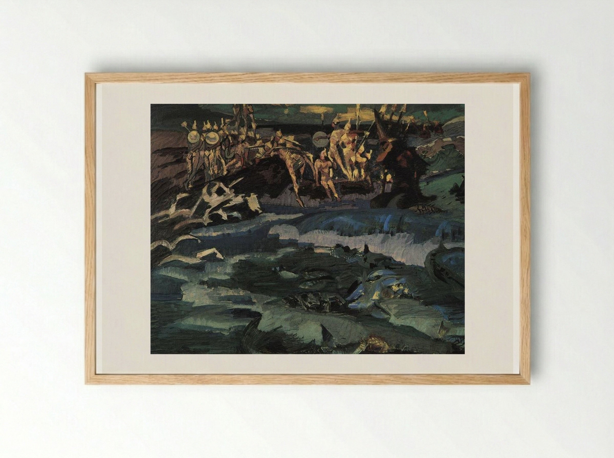 Thirty-three Knights - Mikhail Vrubel - Framed Print Wood