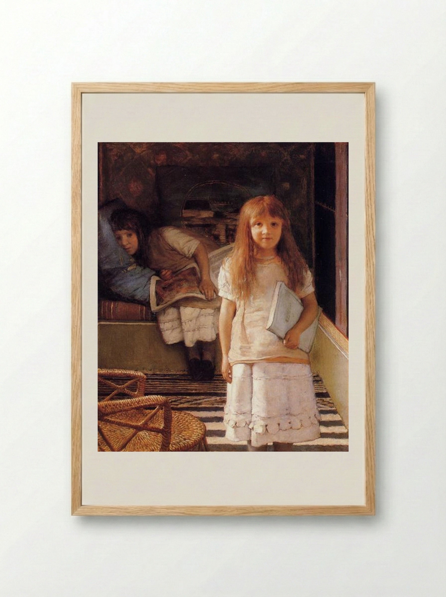 This is our Corner - Sir Lawrence Alma-Tadema - Framed Print Wood