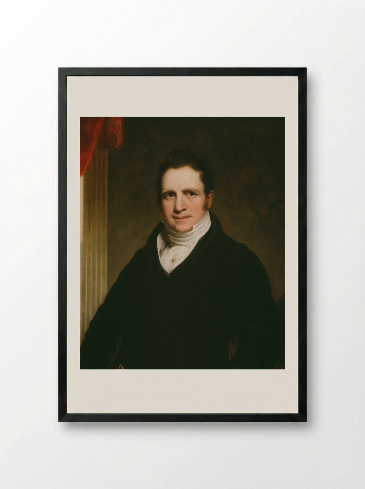 Thomas Abthorpe Cooper - Chester Harding - Framed Print Black