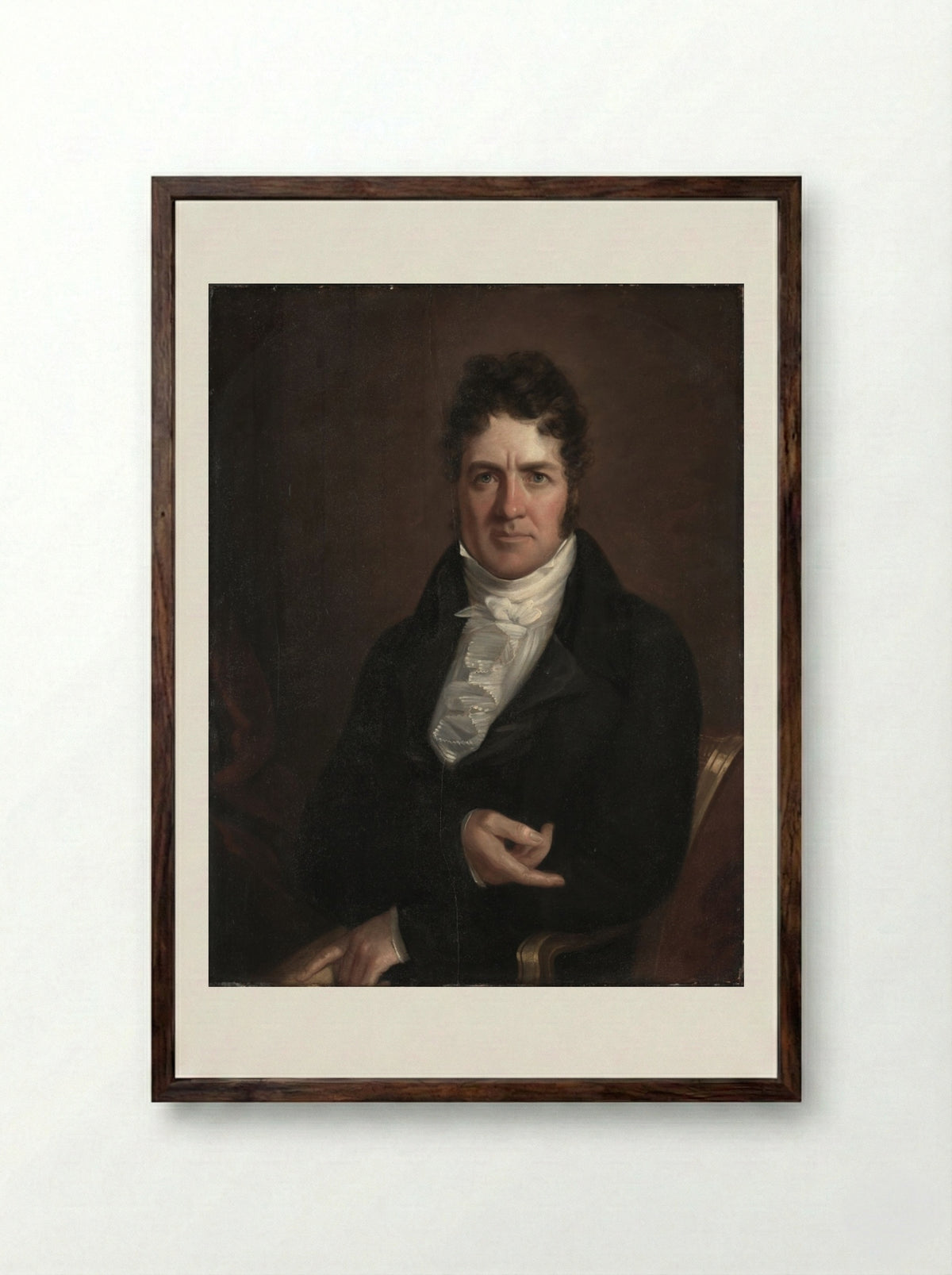Thomas Abthorpe Cooper - John Wesley Jarvis - Framed Print Dark Wood