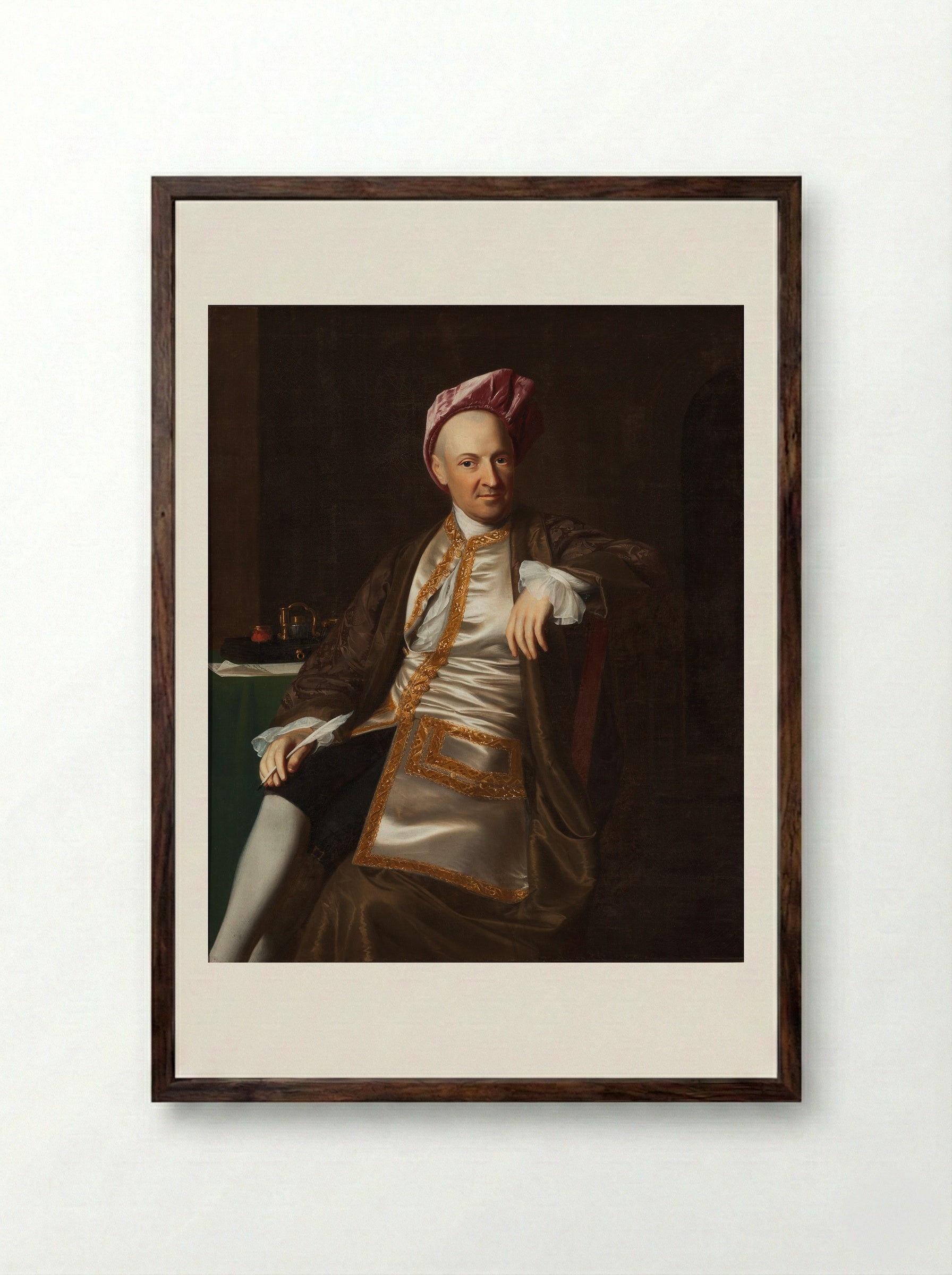 Thomas Boylston II - John Singleton Copley - Framed Print Dark Wood