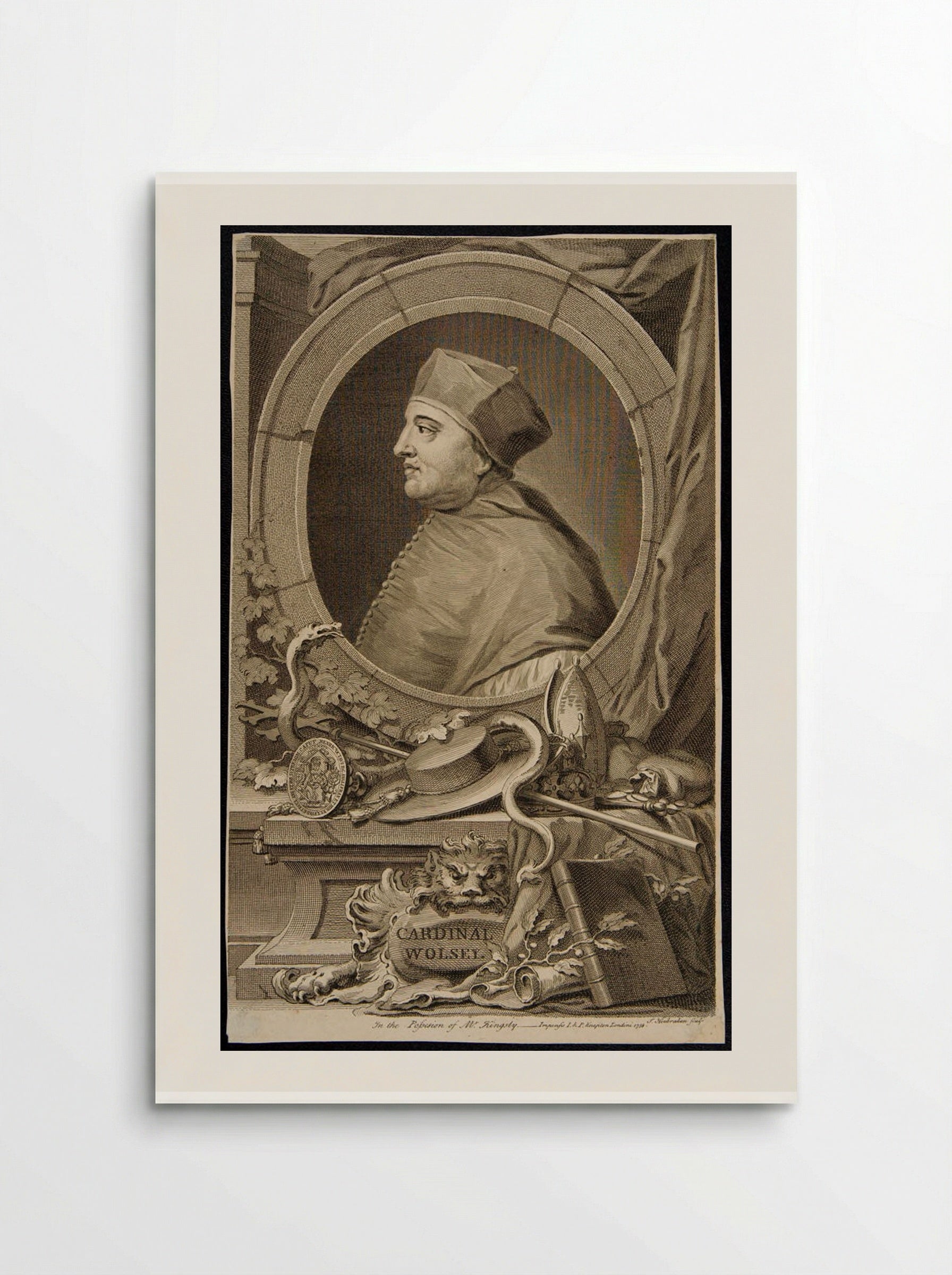 Thomas, Cardinal Wolsey - Jacobus Houbraken - Poster