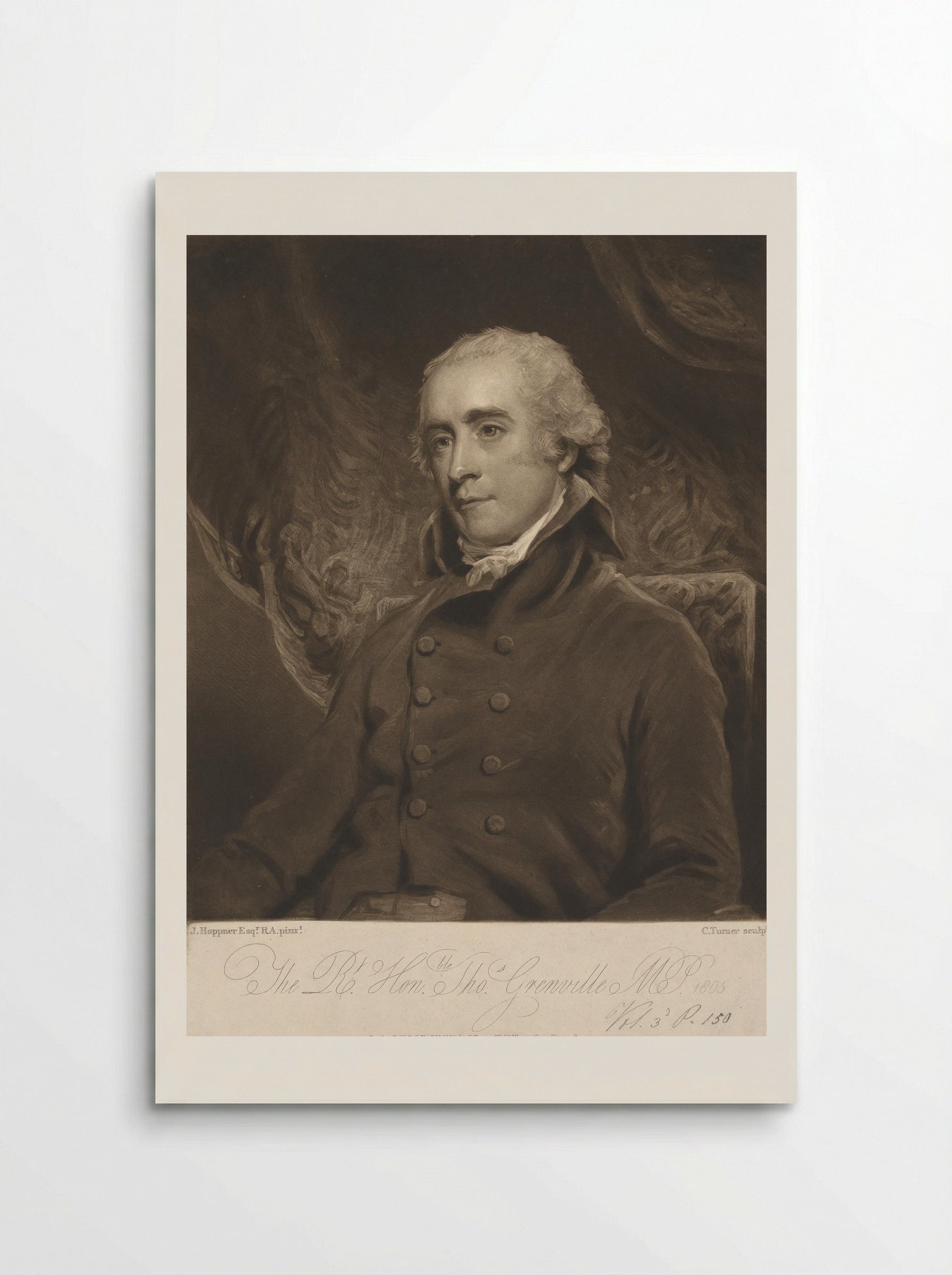 Thomas Grenville - Charles Turner - Poster