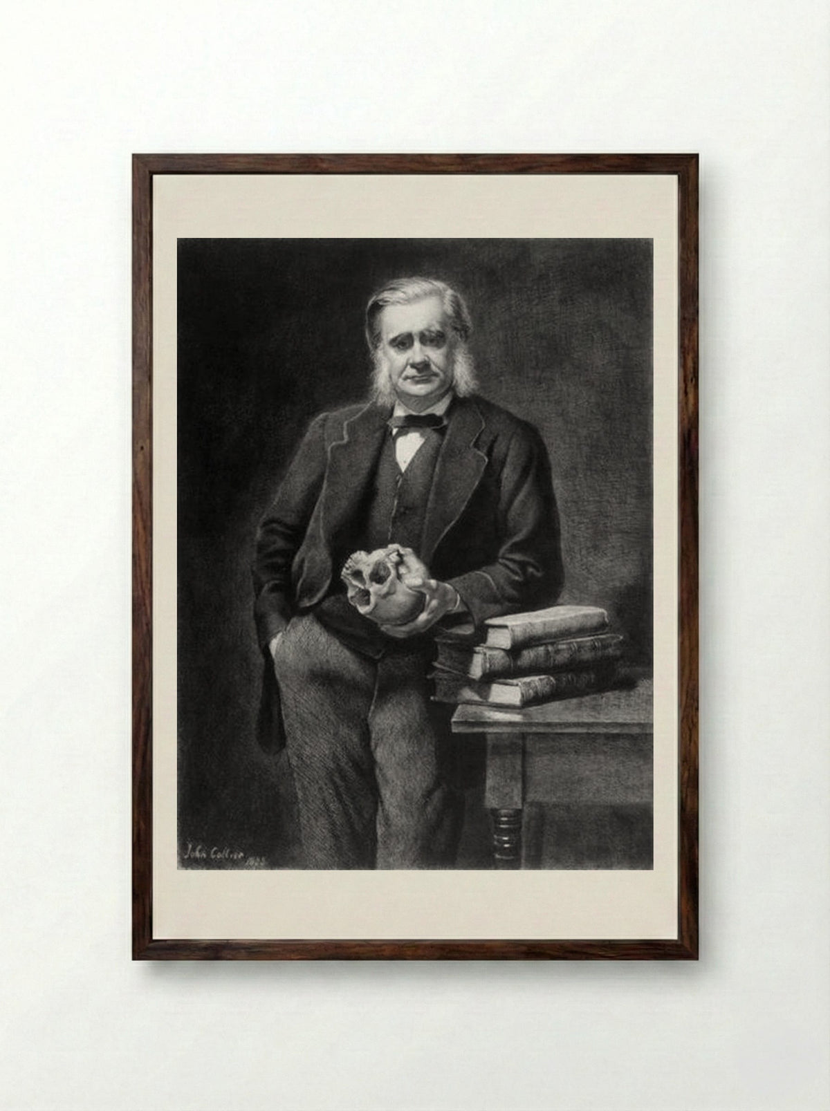 Thomas Henry Huxley - John Collier - Framed Print Dark Wood