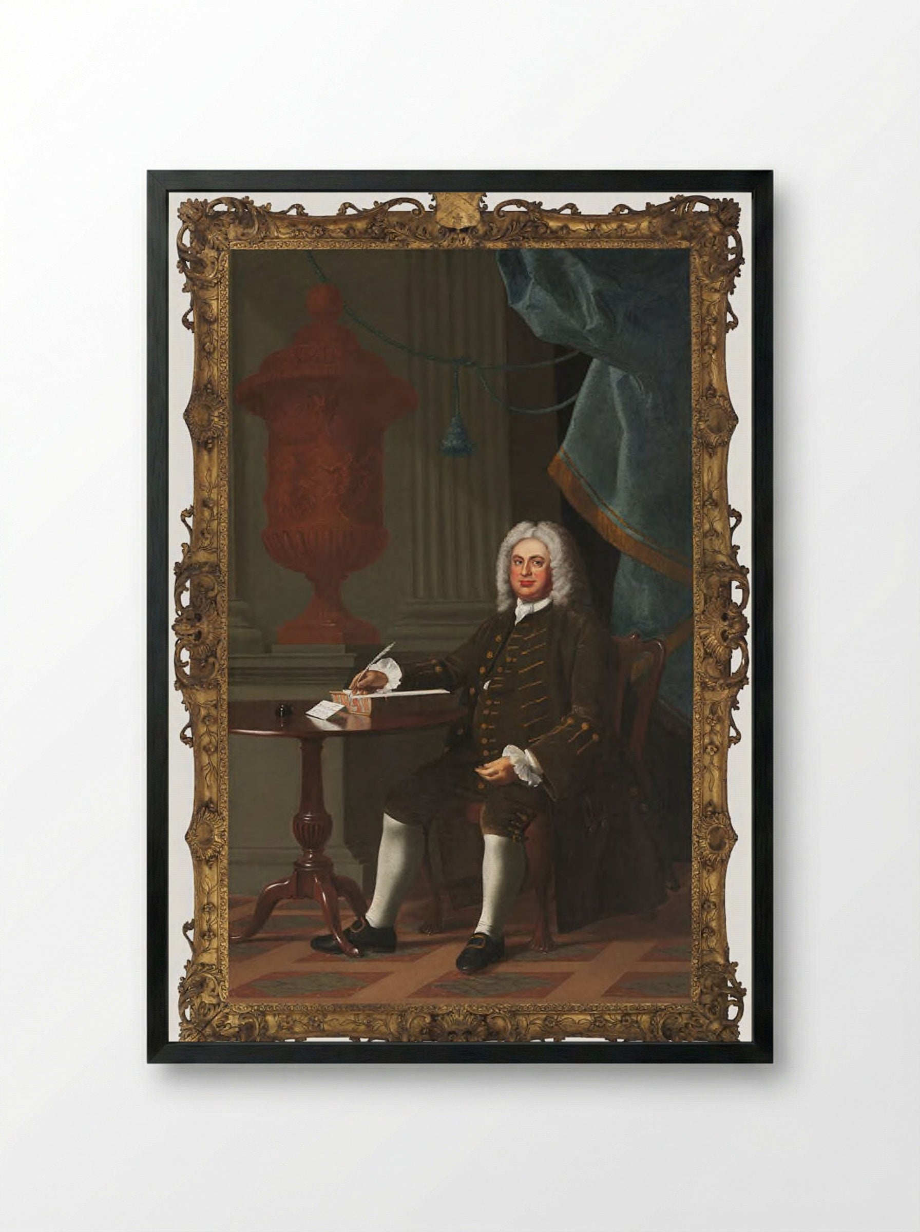 Thomas Hollis III - John Singleton Copley - Framed Print Black