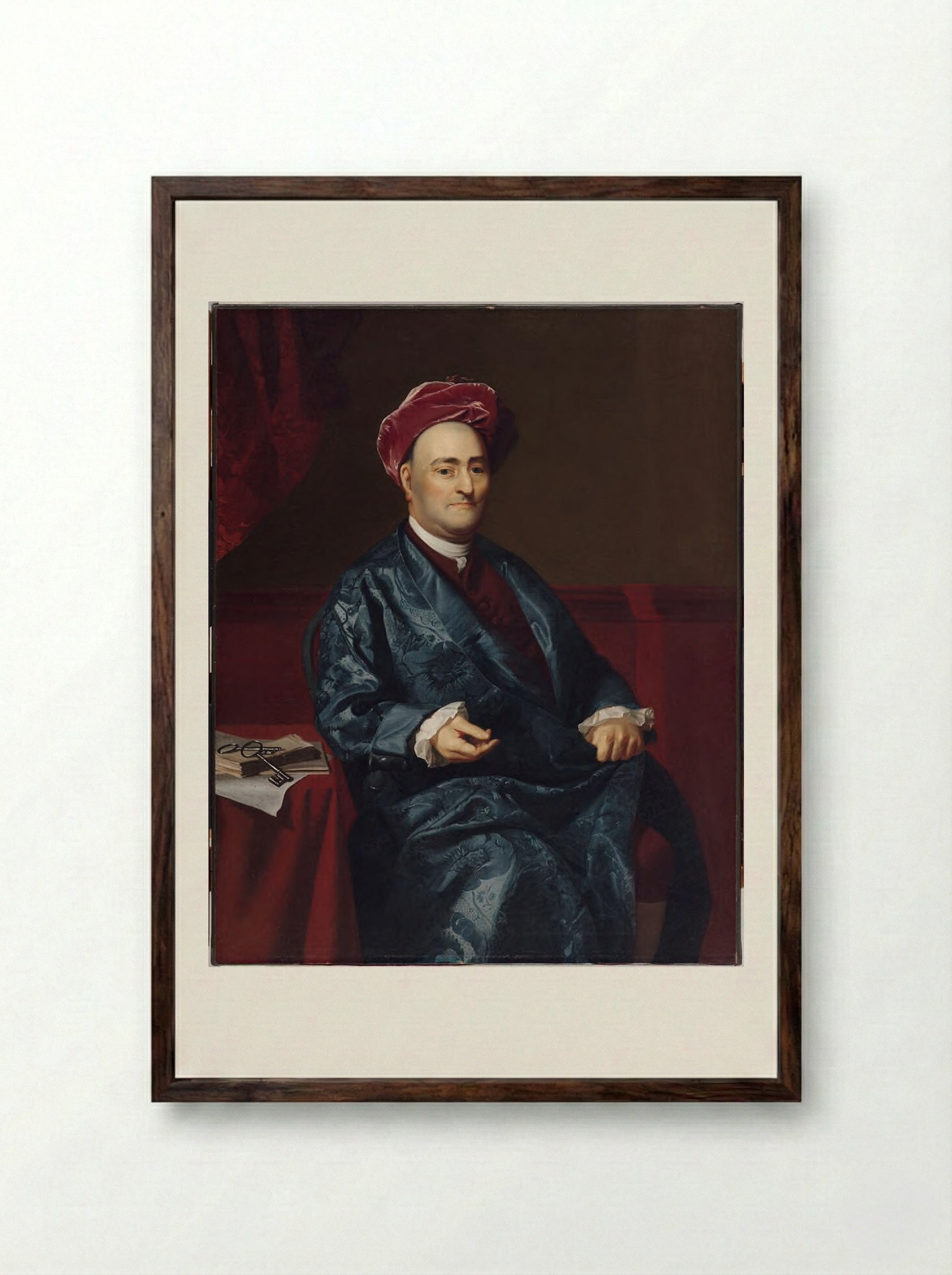 Thomas Hubbard - John Singleton Copley - Framed Print Dark Wood
