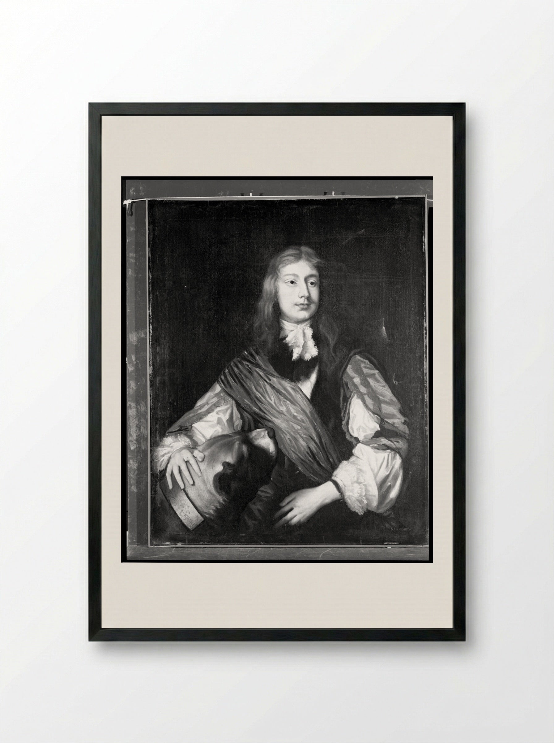 Thomas Killigrew - Anthony van Dyck - Framed Print Black