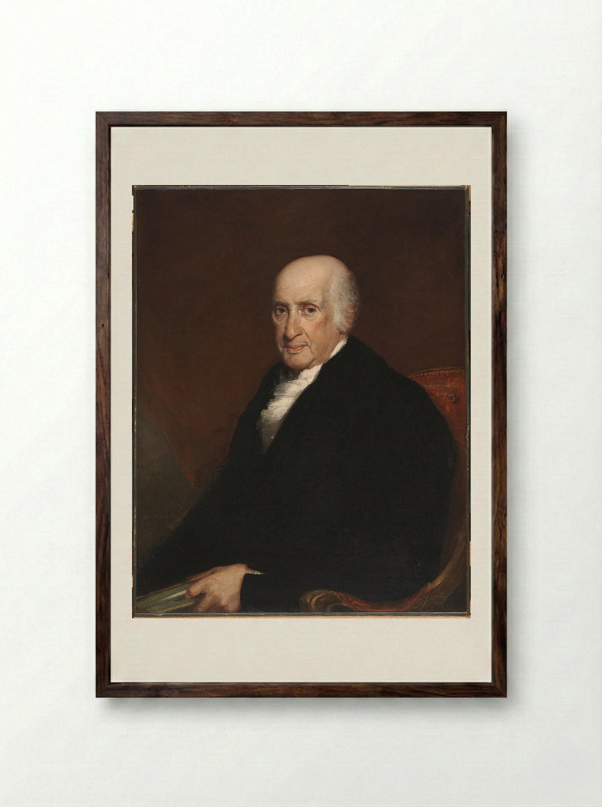 Thomas Palmer (1743-1820) - Gilbert Stuart Newton - Framed Print Dark Wood