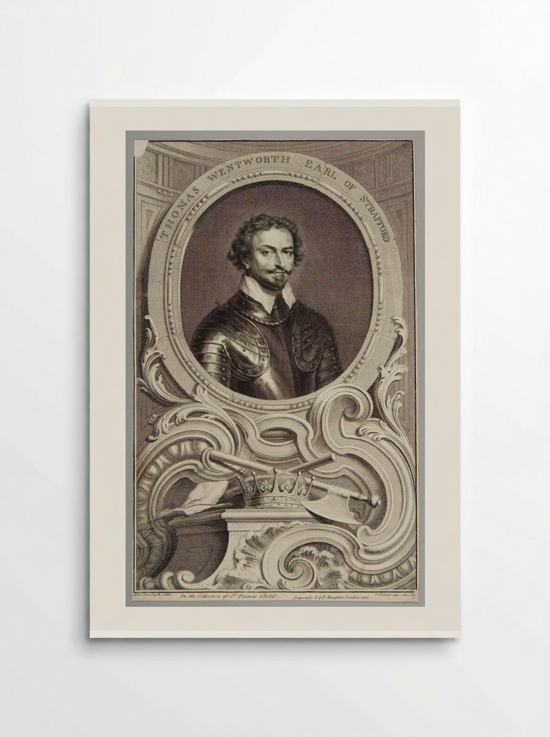 Thomas Wentworth, Earl of Strafford - Jacobus Houbraken - Poster