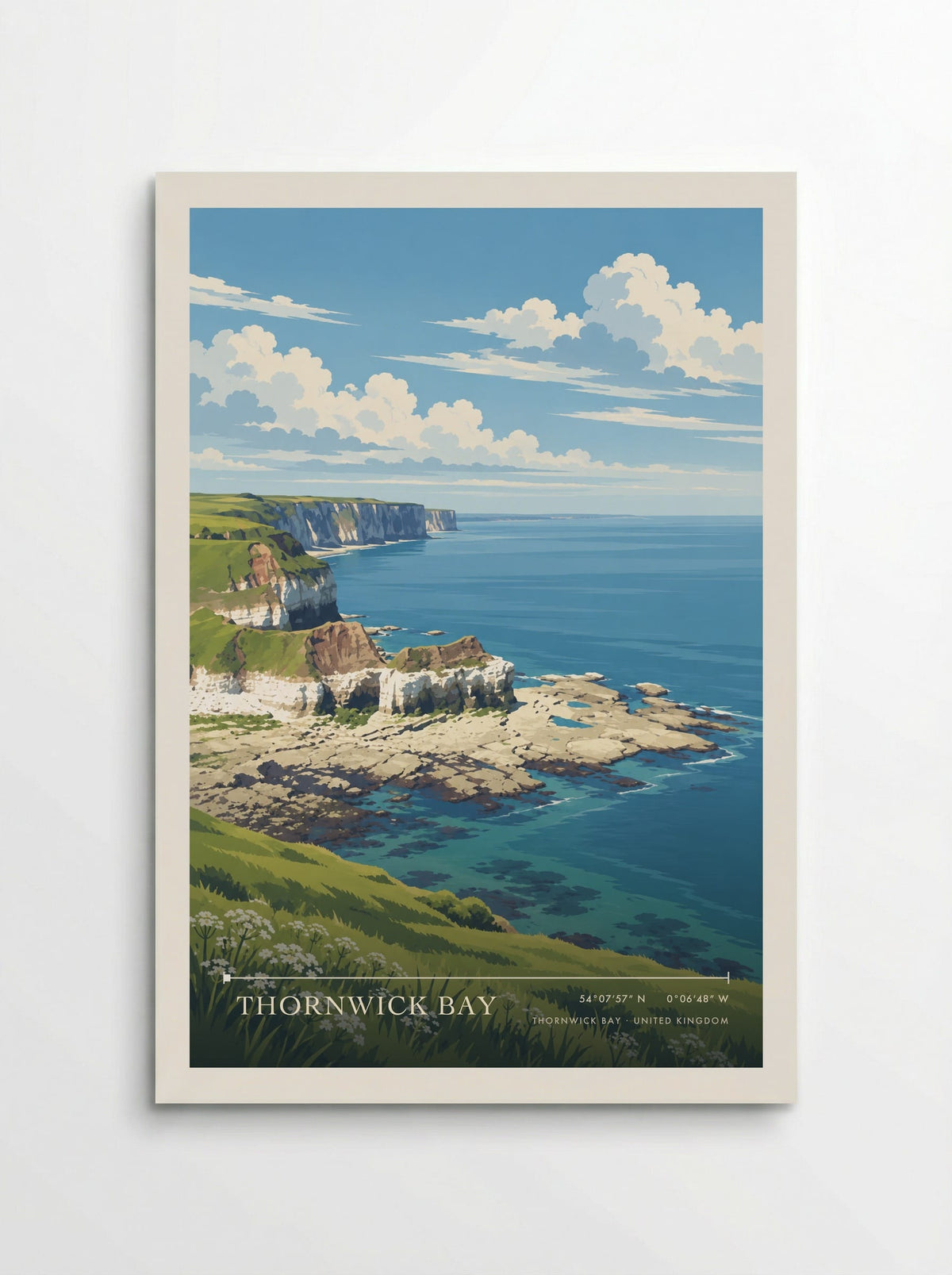 Thornwick Bay | Travel Poster - Poster