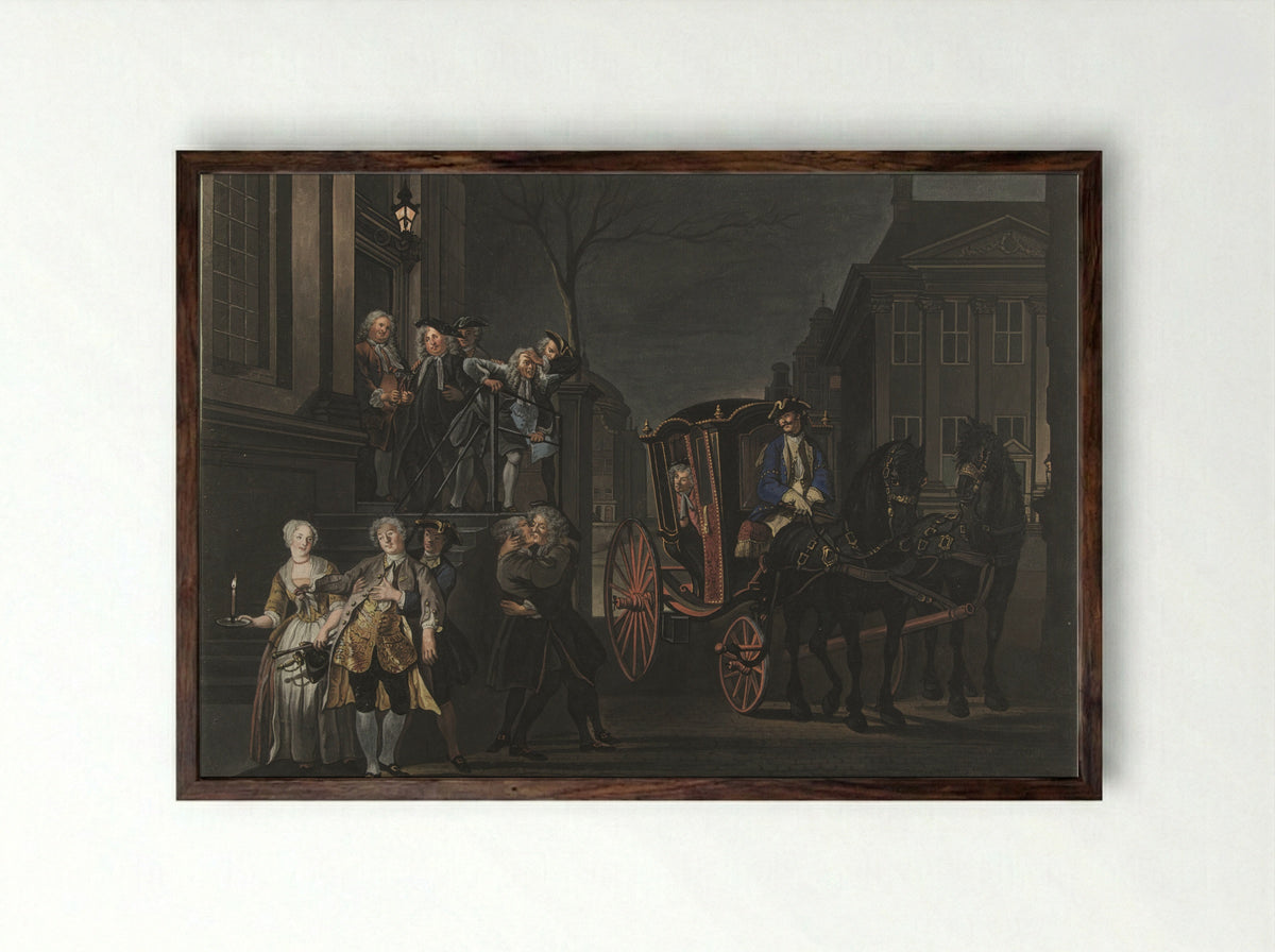 Those Who Could Walk, Did; The Others Fell - Sara Troost - Framed Print Dark Wood