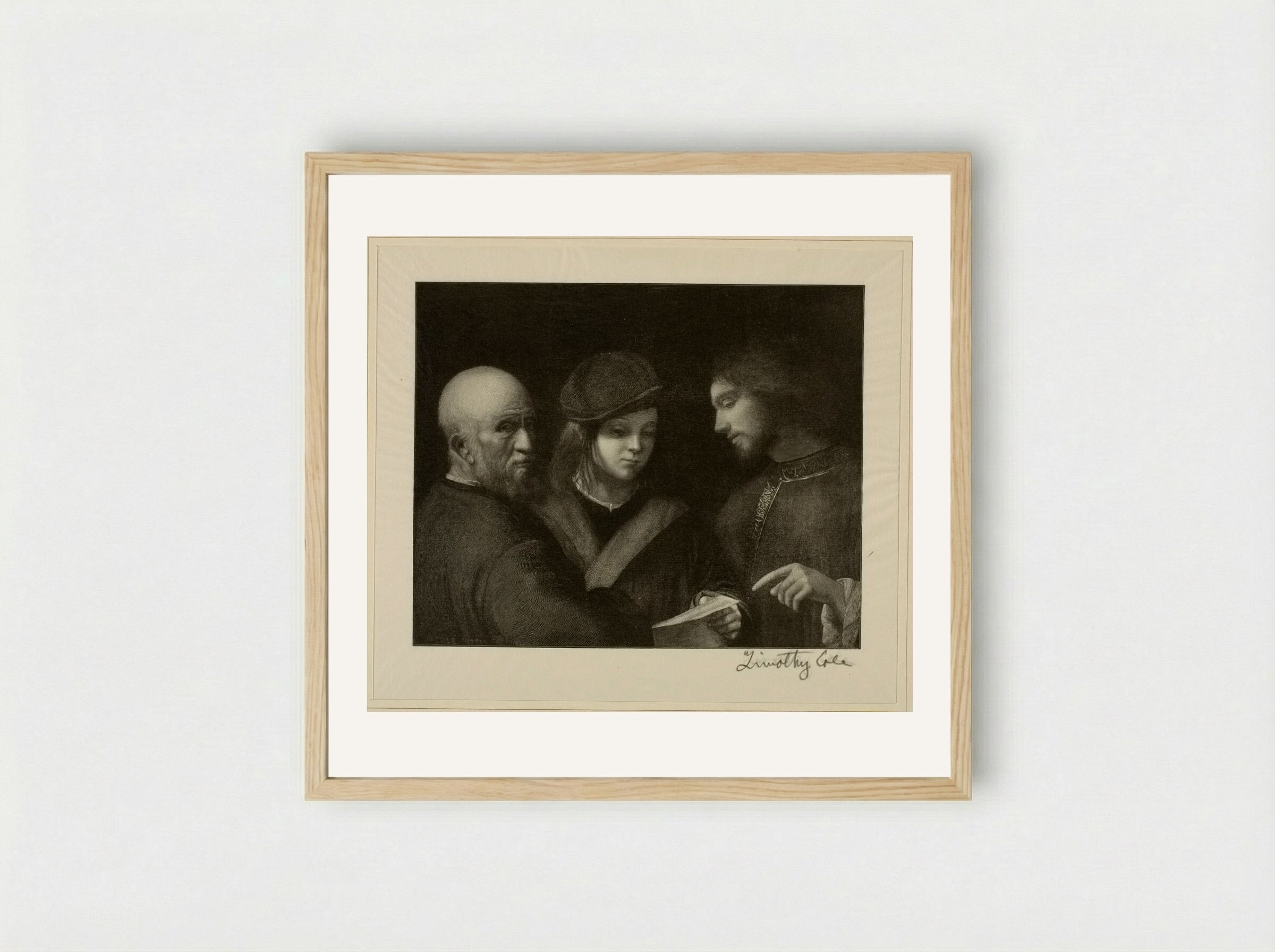 Three Ages of Man (After Titian) - Timothy Cole - Framed Print Wood