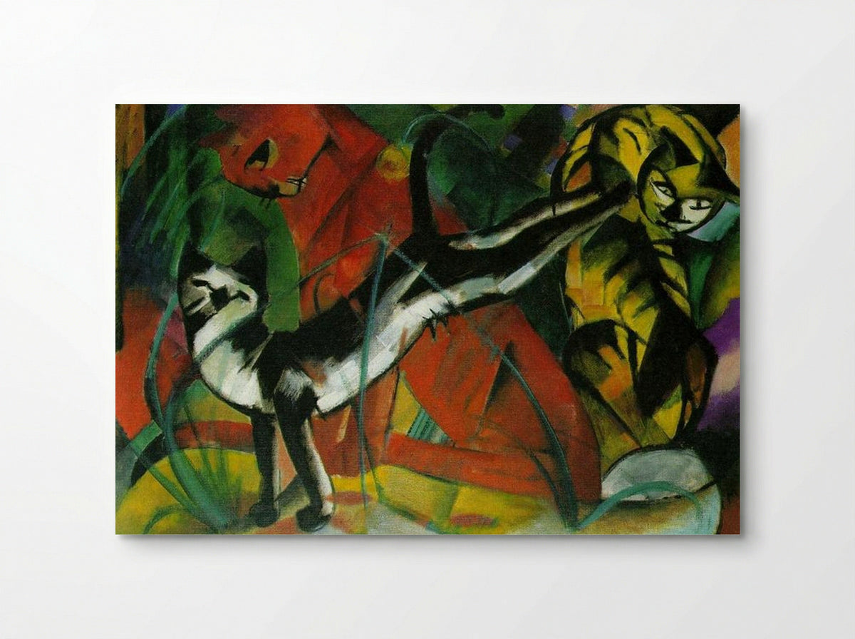 Three Cats - Franz Marc - Poster