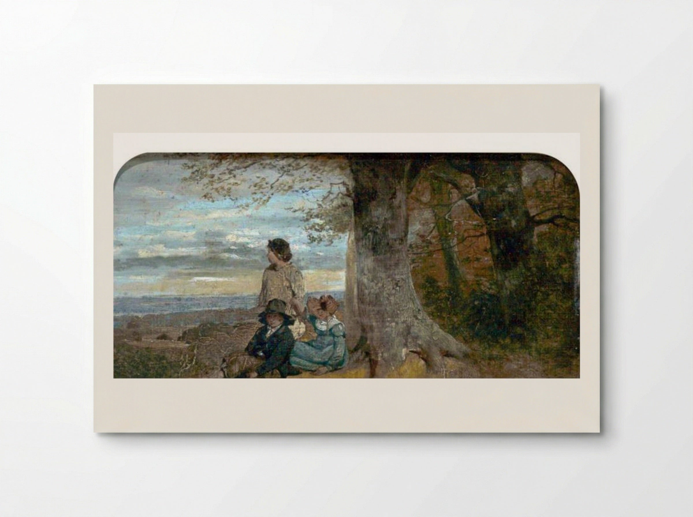 Three Children under a Tree - William Collins - Poster
