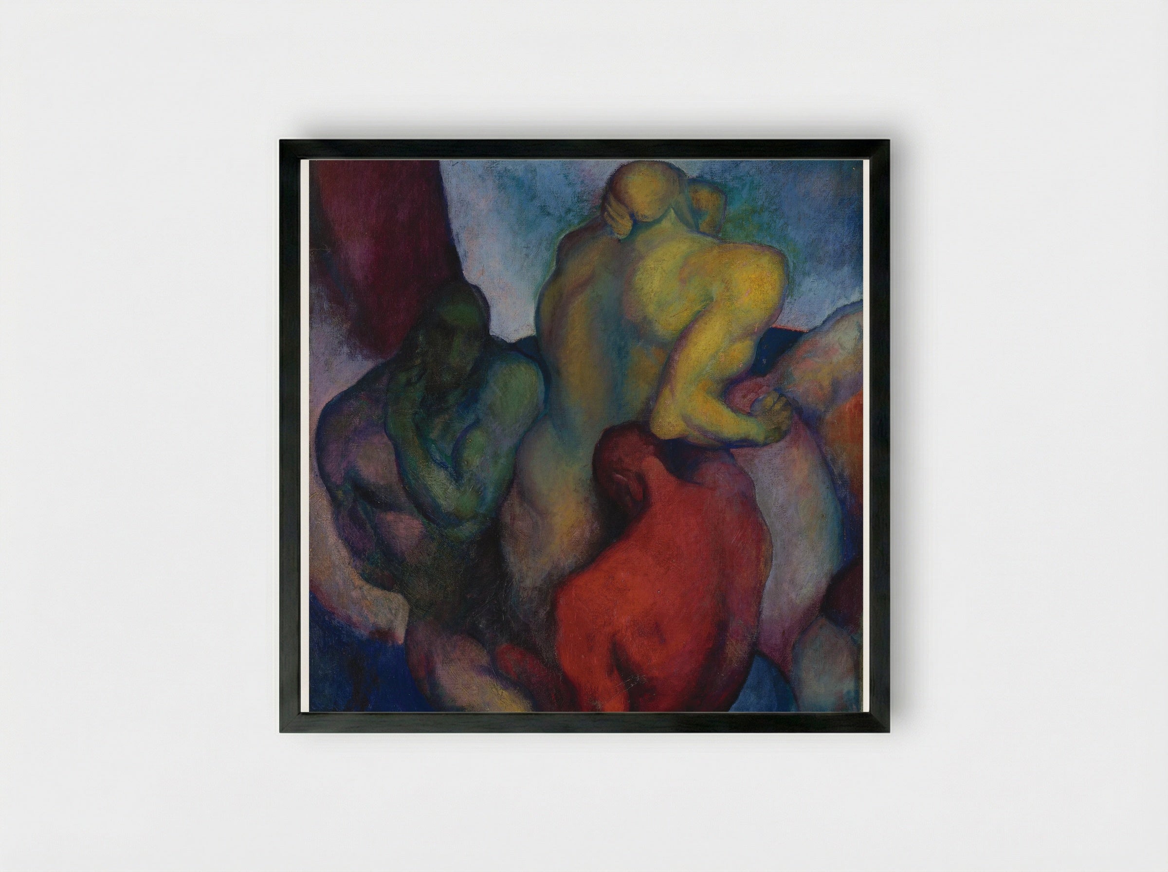 Three Figures - Thomas Hart Benton - Framed Print Black