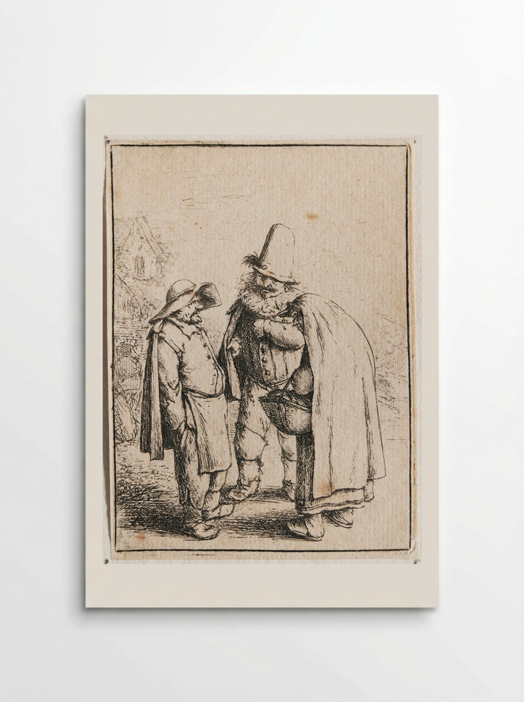 Three Grotesque Figures - Adriaen van Ostade - Poster