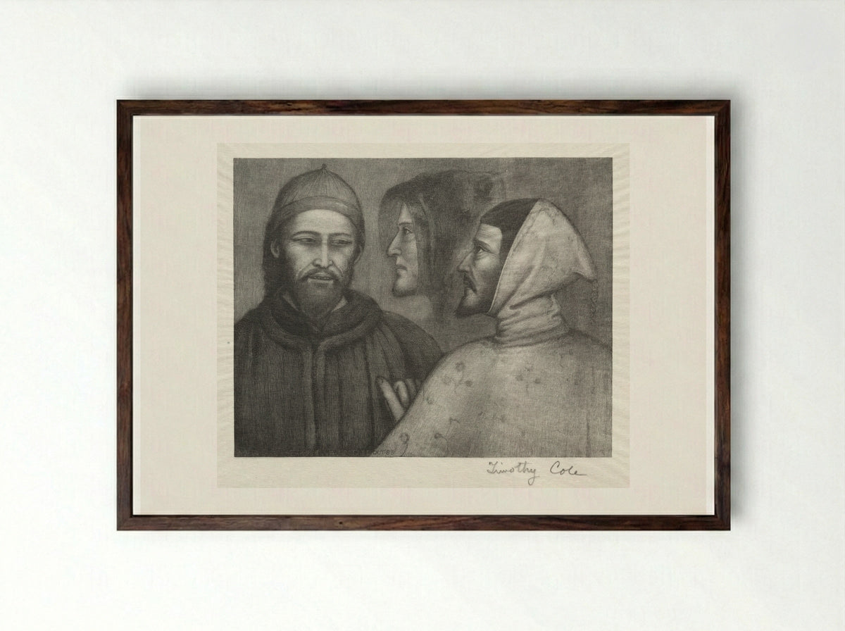 Three Heads - Timothy Cole - Framed Print Dark Wood
