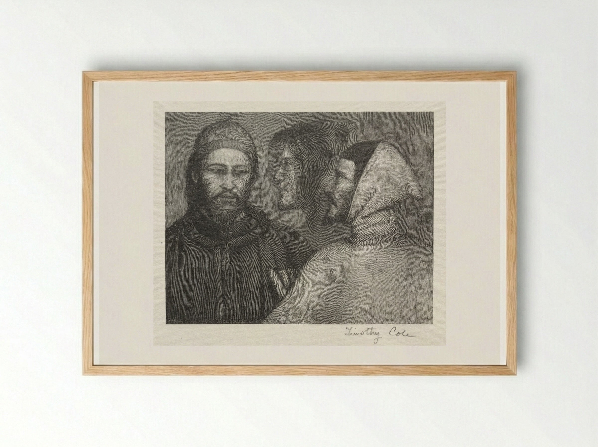 Three Heads - Timothy Cole - Framed Print Wood