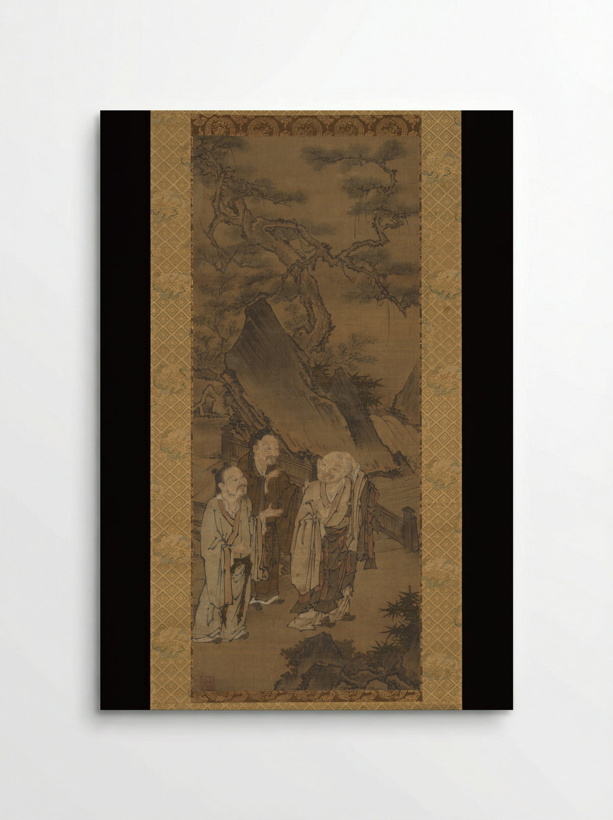 Three Laughers of Tiger Ravine - Sekishō Shōan - Poster
