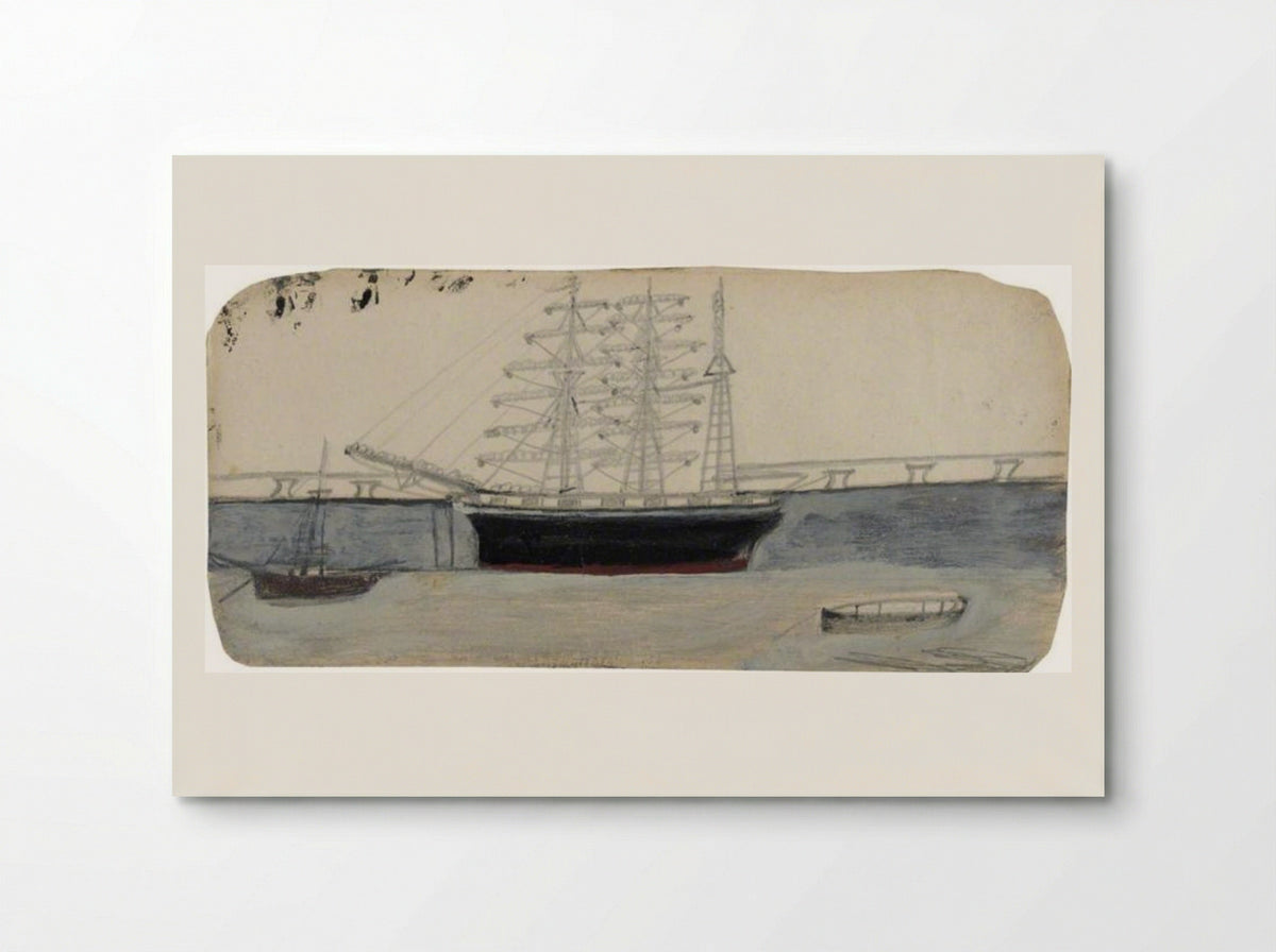 Three-Masted Ship - Alfred Wallis - Poster