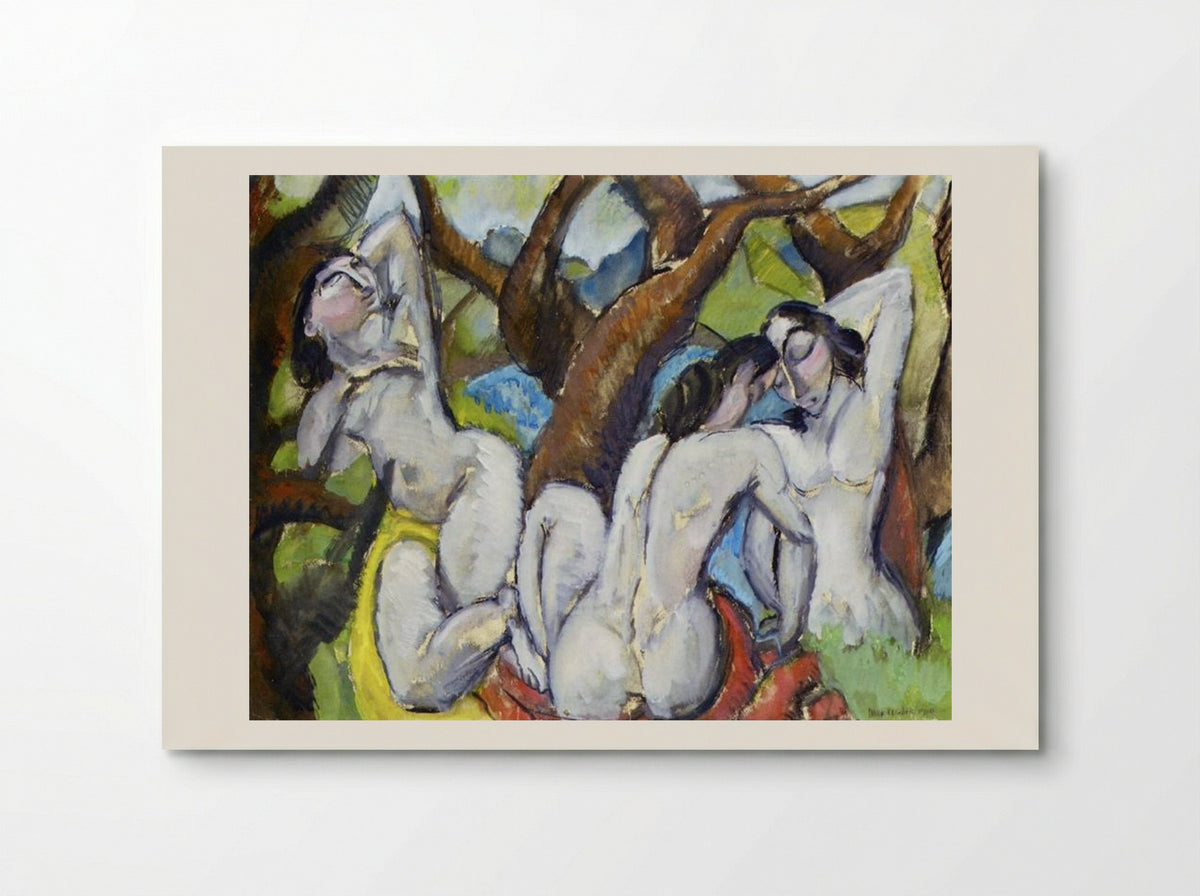 Three Nudes in a Forest - Max Weber - Poster