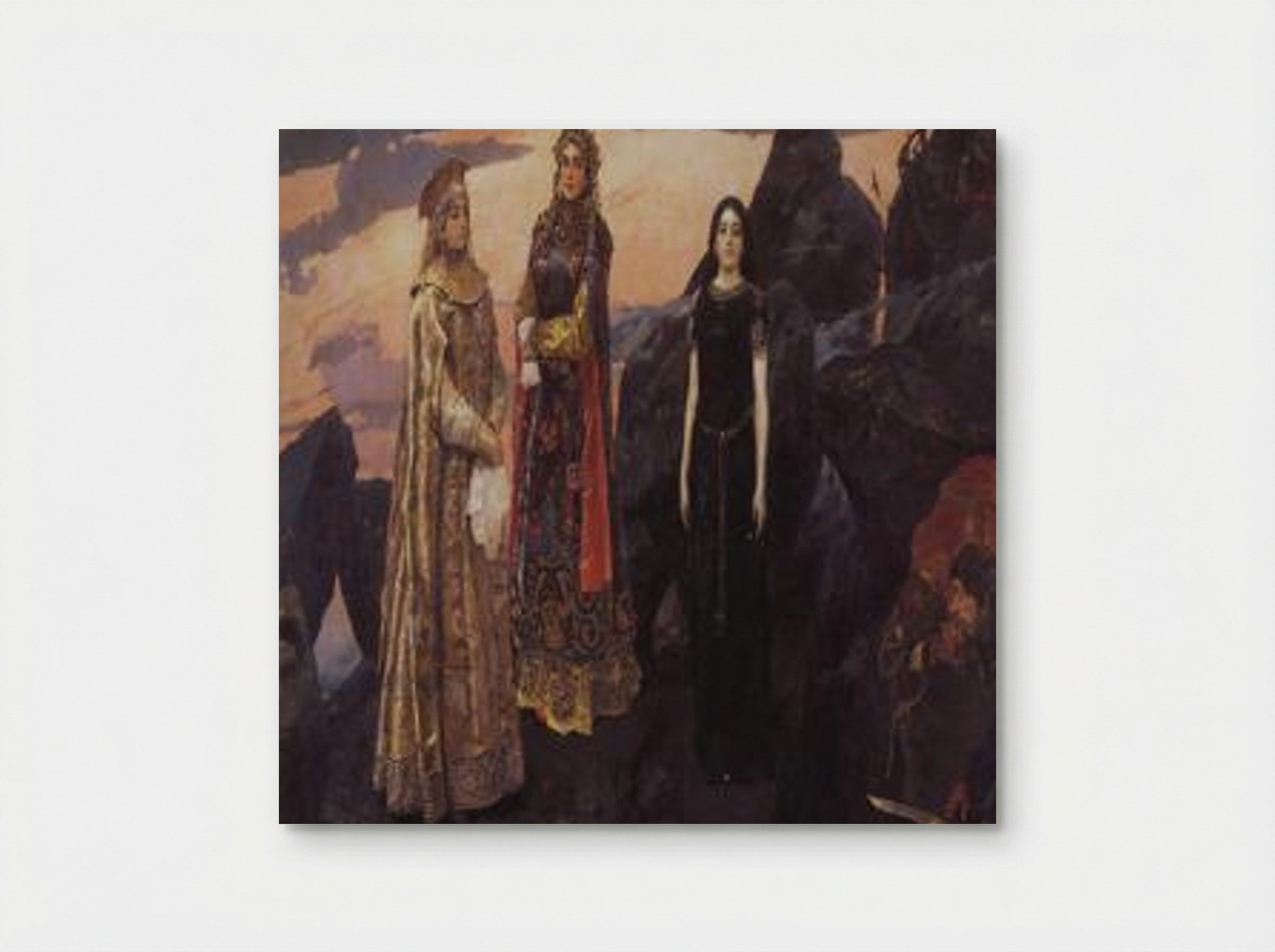 Three Princesses of the Underworld - Viktor Vasnetsov - Poster