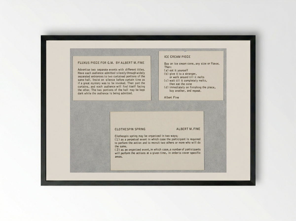 Three Scores - Albert M. Fine - Framed Print Black