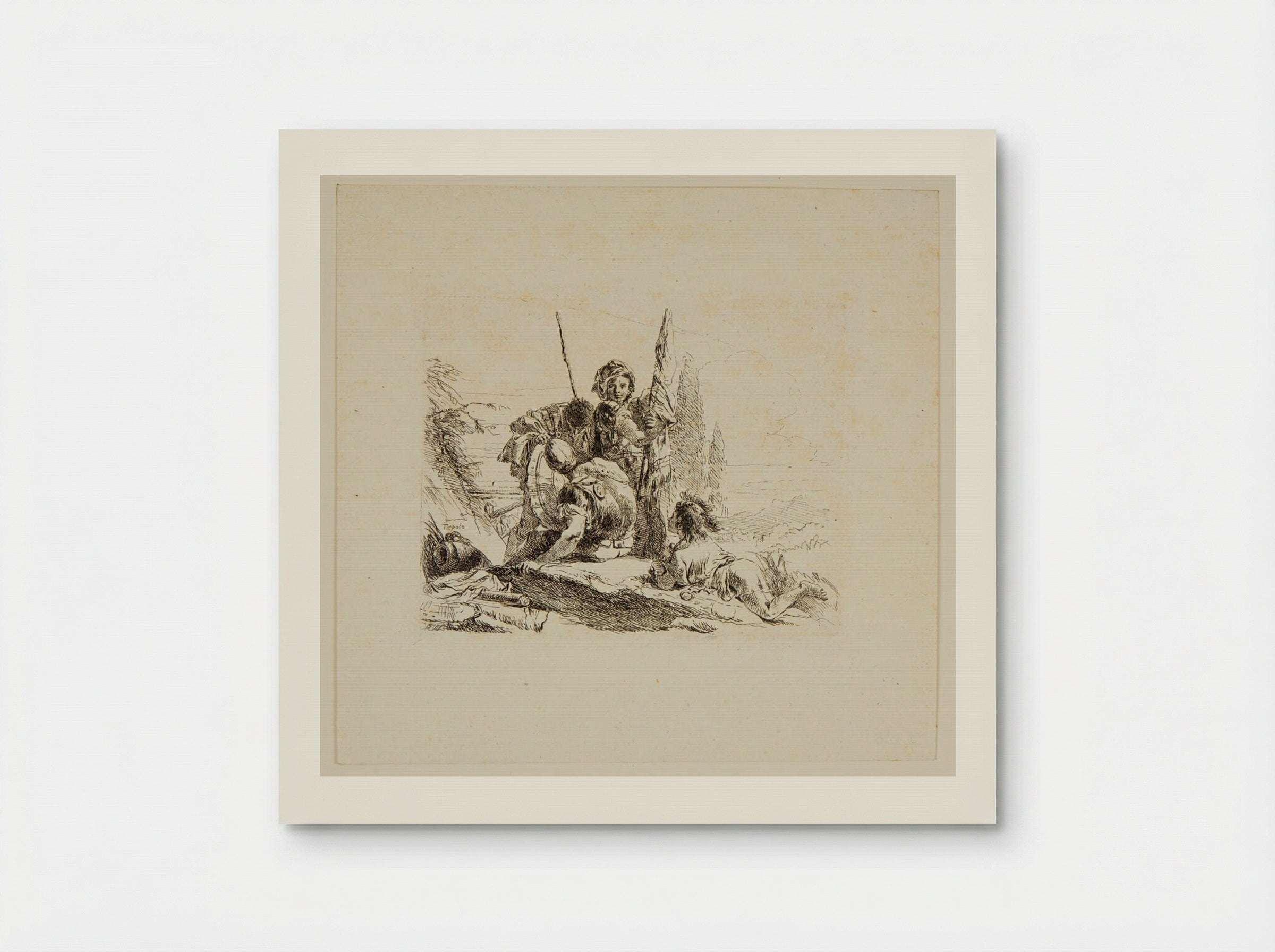 Three Soldiers - Giovanni Battista Tiepolo - Poster