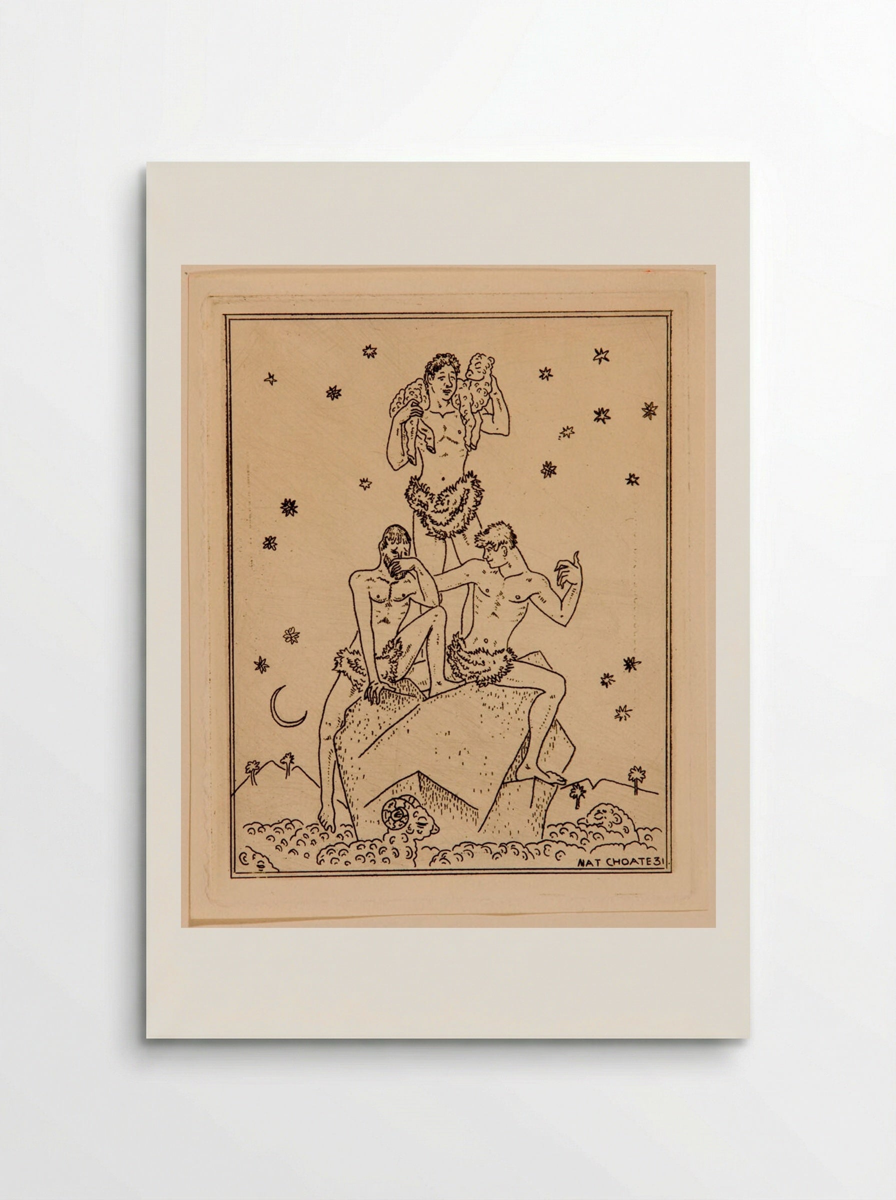 Three Wise Men (Christmas Card) - Nathaniel Choate - Poster