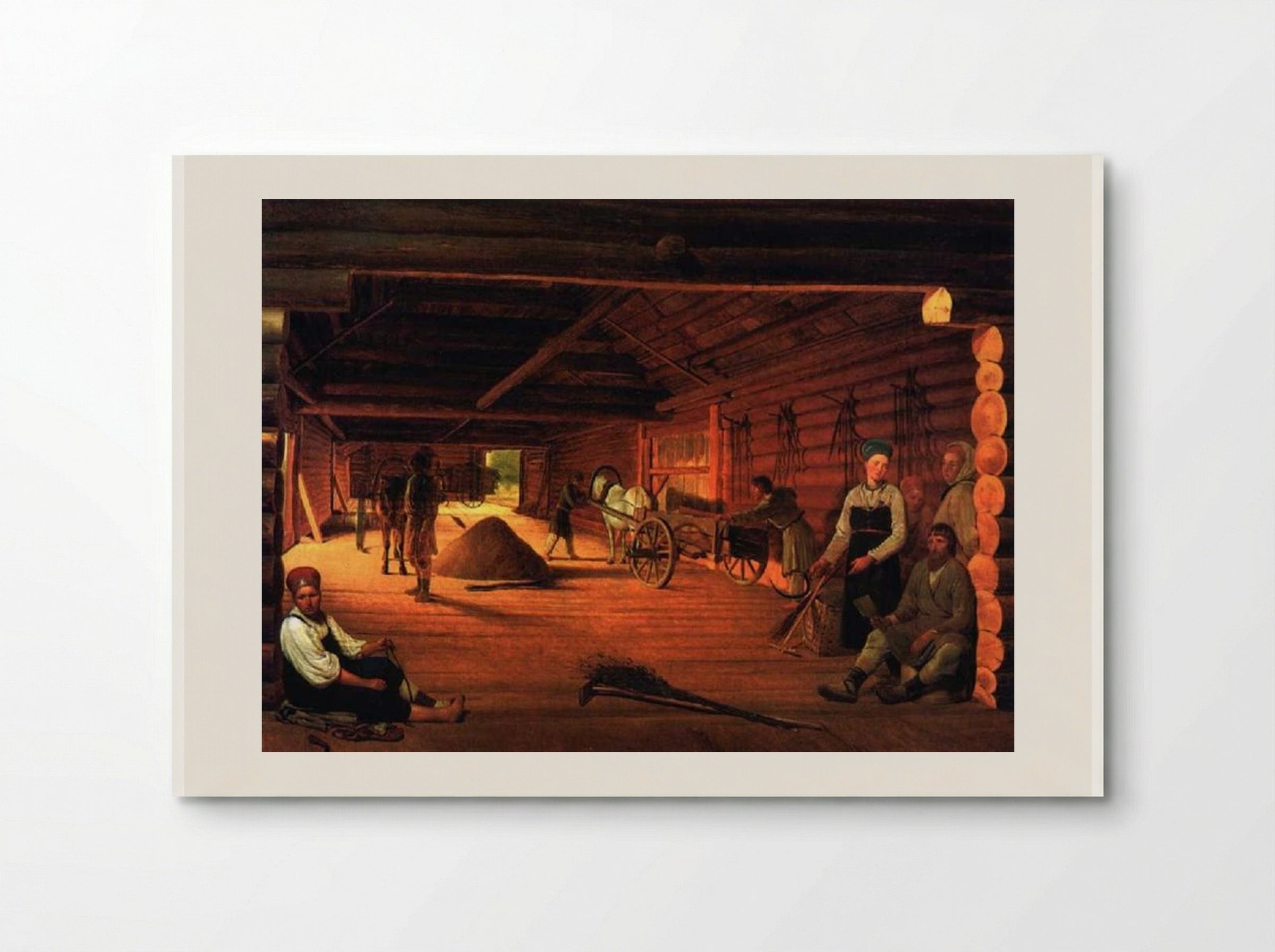 Threshing-Floor - Alexey Venetsianov - Poster