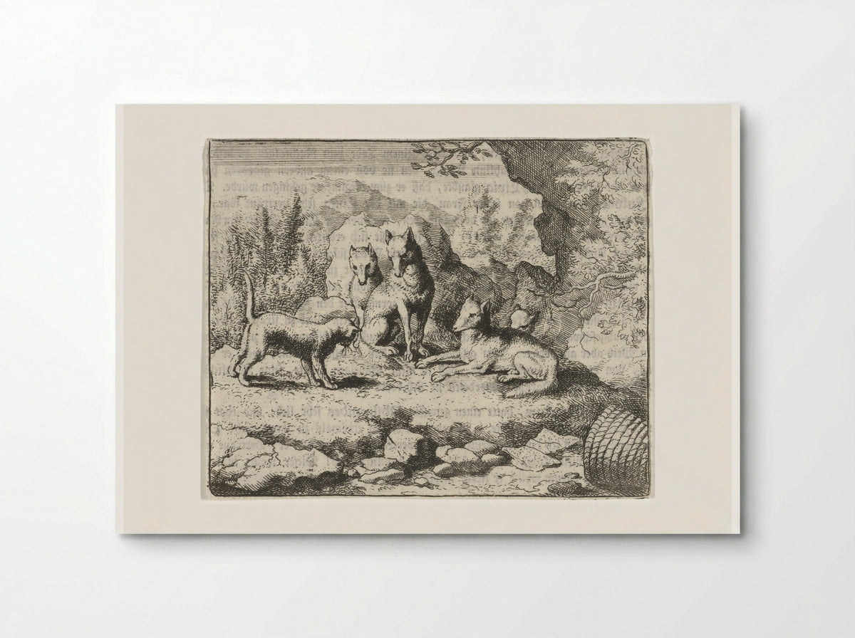 Tibert the Cat Summons Reynard the Fox - Allaert van Everdingen - Poster
