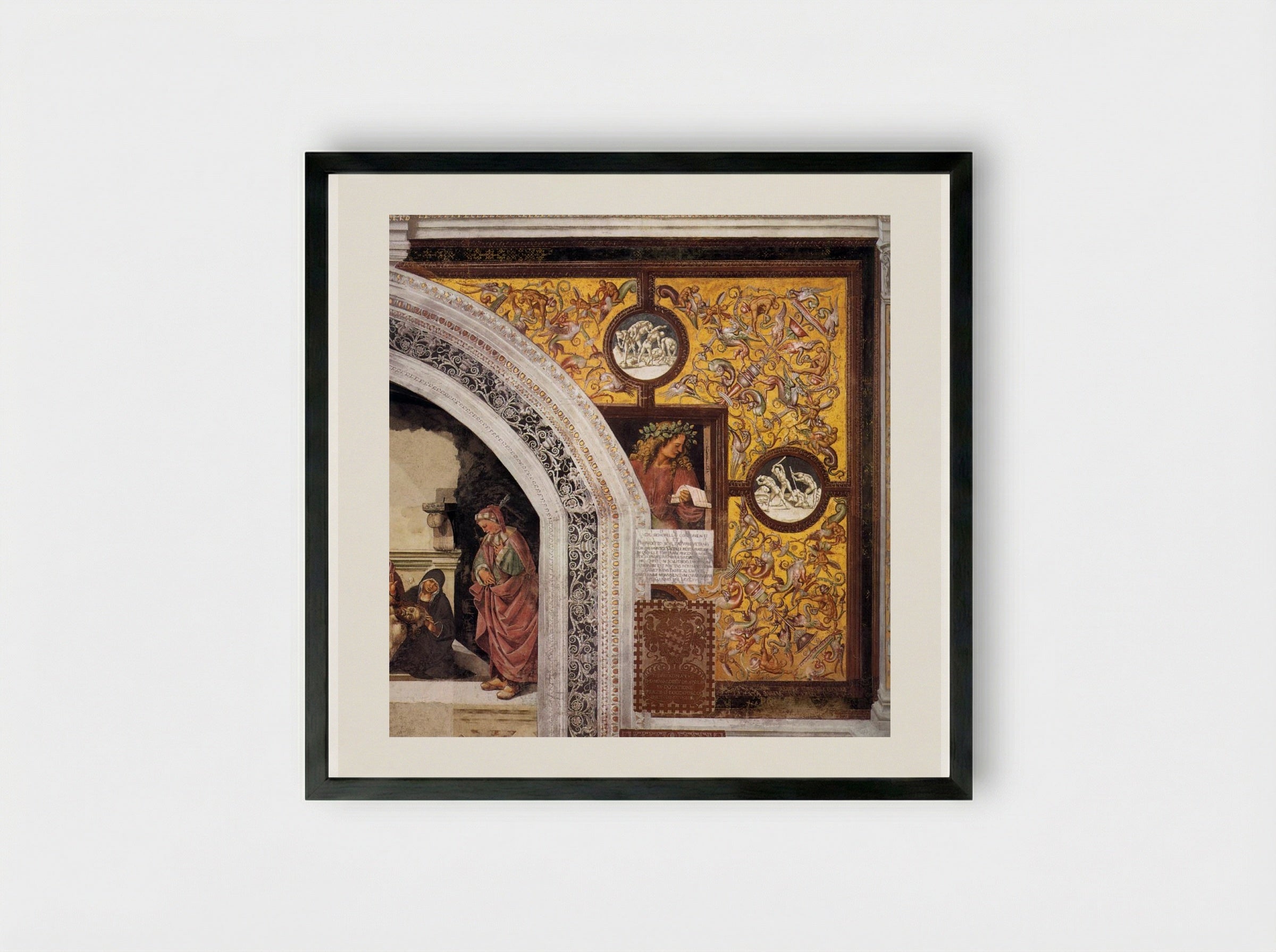 Tibullus - Luca Signorelli - Framed Print Black