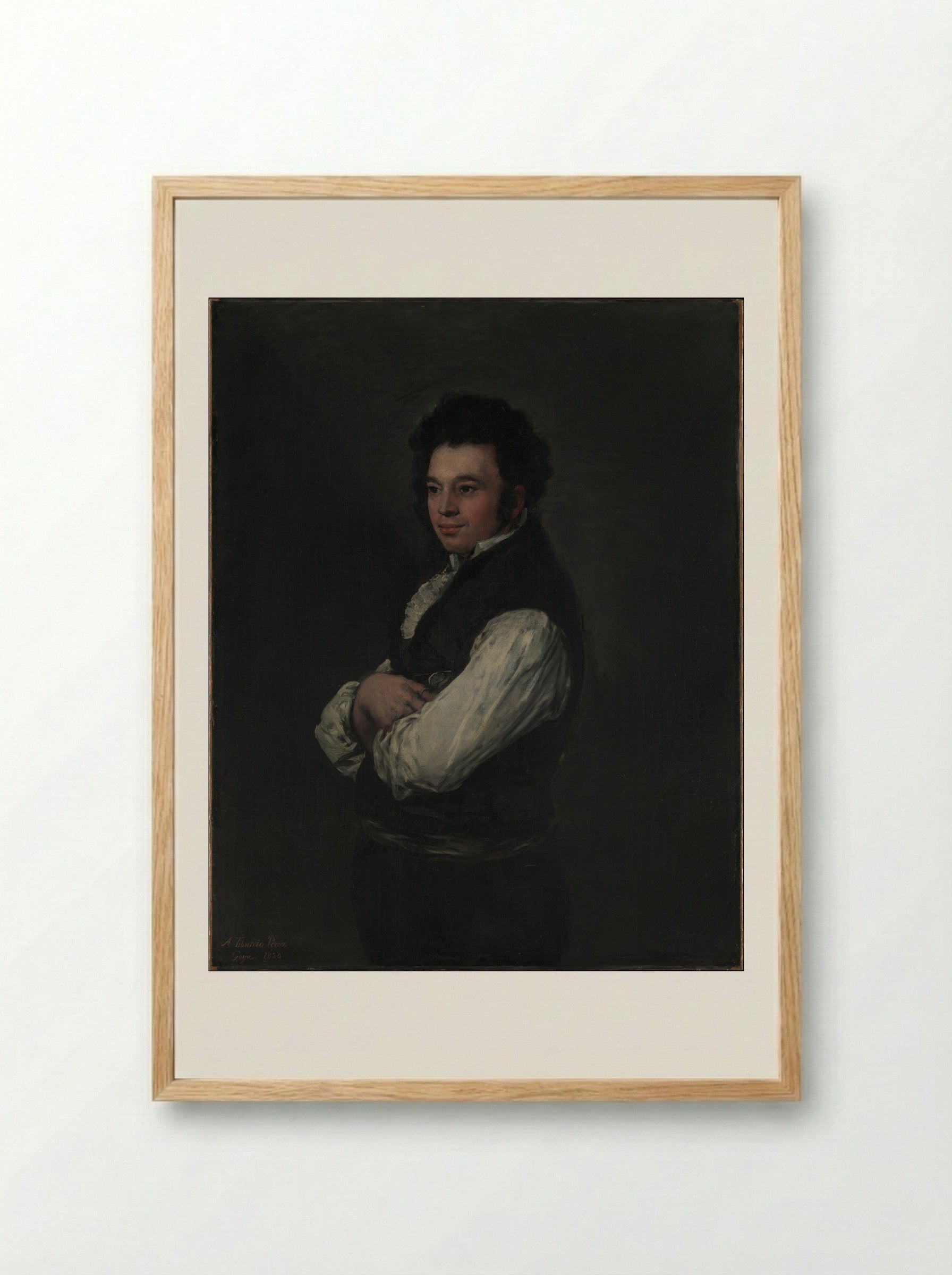 Tiburcio Pérez y Cuervo - Francisco de Goya y Lucientes - Framed Print Wood