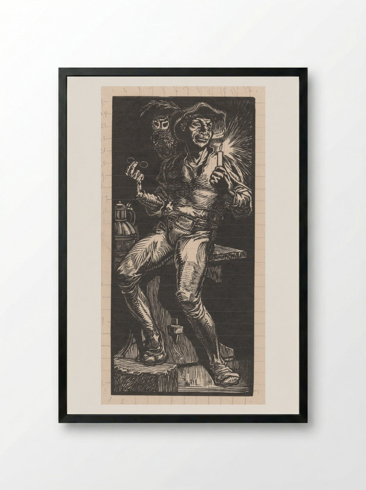 Tijl Uilenspiegel - Johannes Josephus Aarts - Framed Print Black