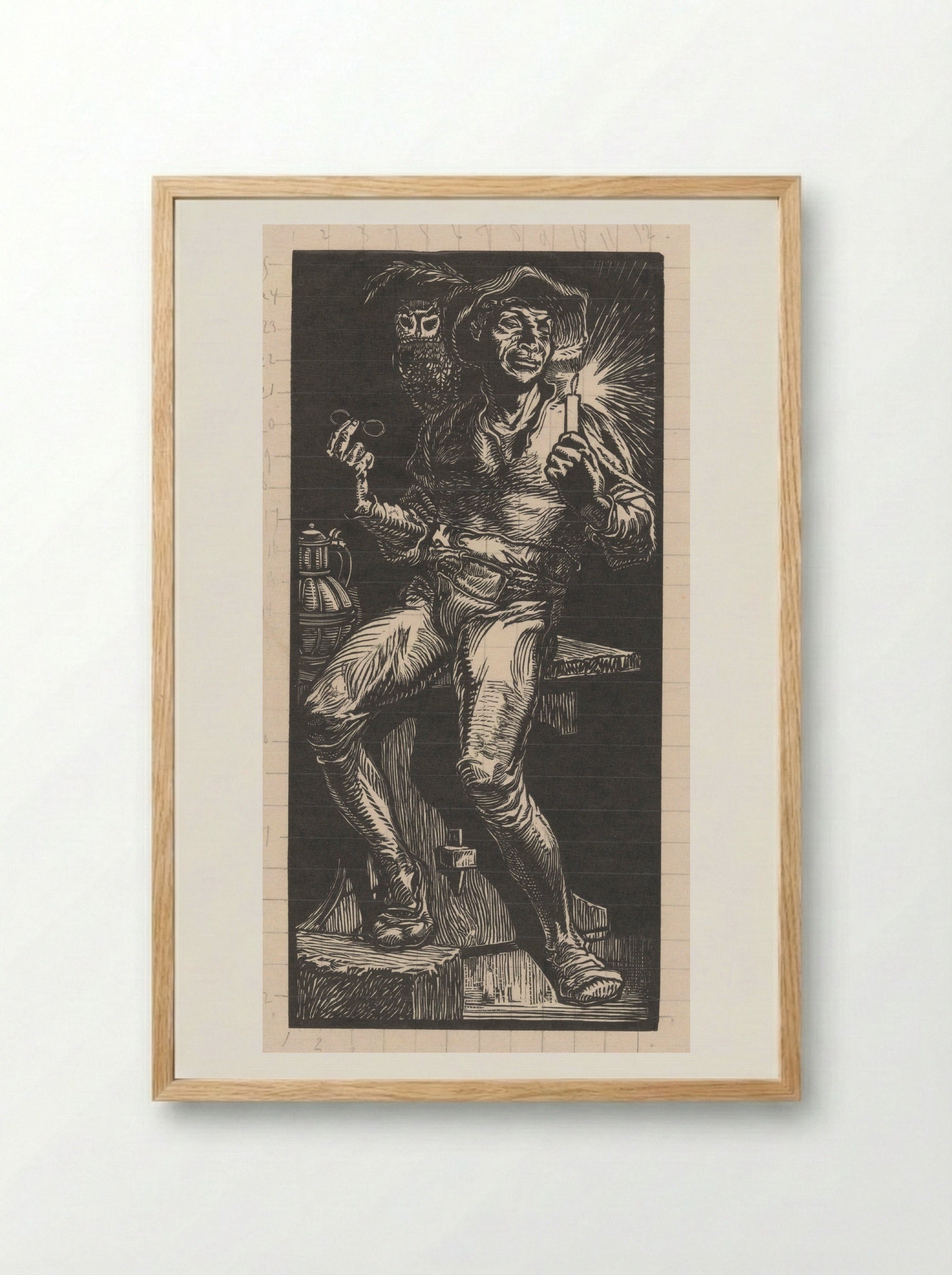 Tijl Uilenspiegel - Johannes Josephus Aarts - Framed Print Wood