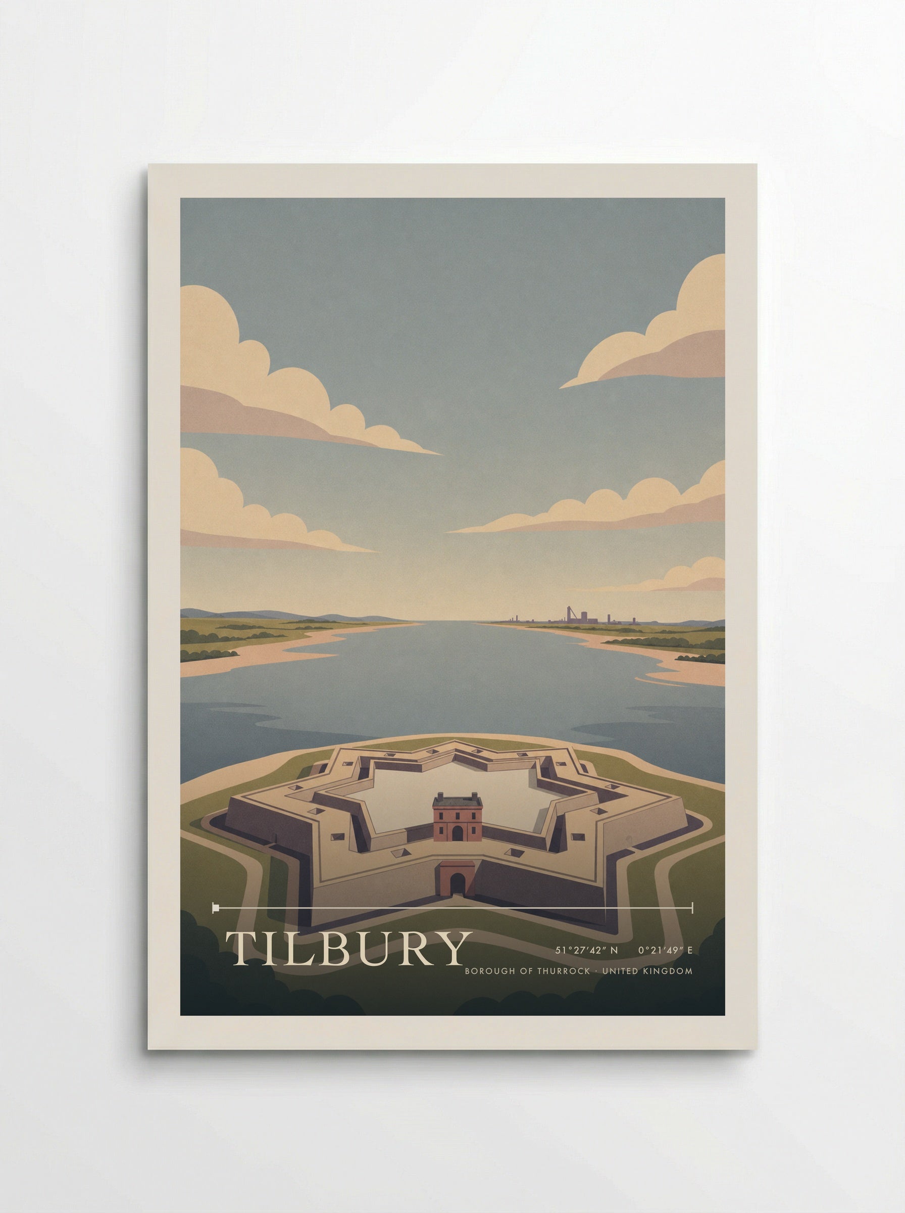 Tilbury Borough of Thurrock United Kingdom Travel Poster - Poster