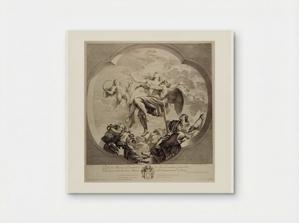 Time Bearing the Truth above the Reach of Envy and Slander - Gérard Audran - Poster