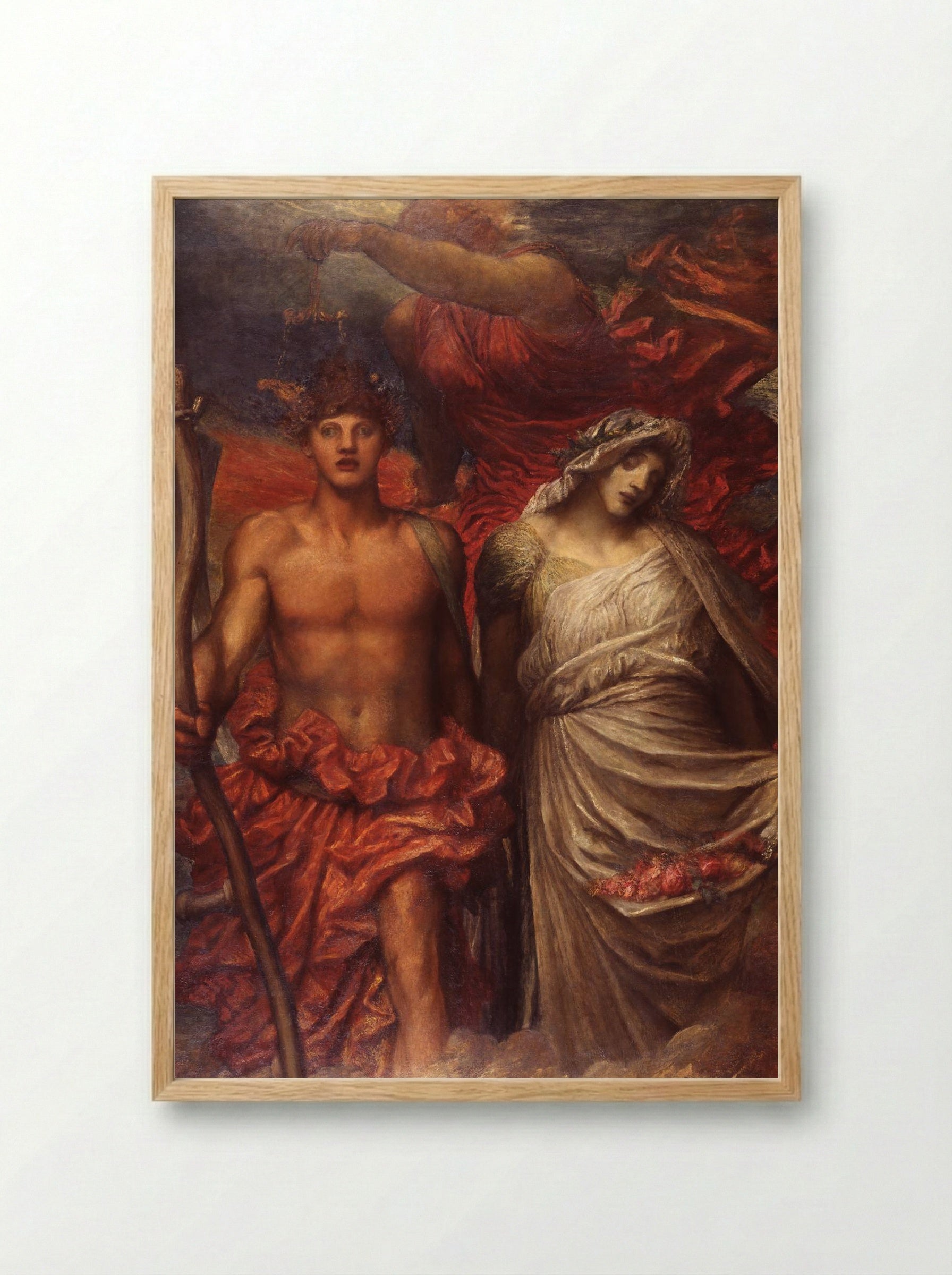 Time, Death and Judgement - George Frederick Watts - Framed Print Wood