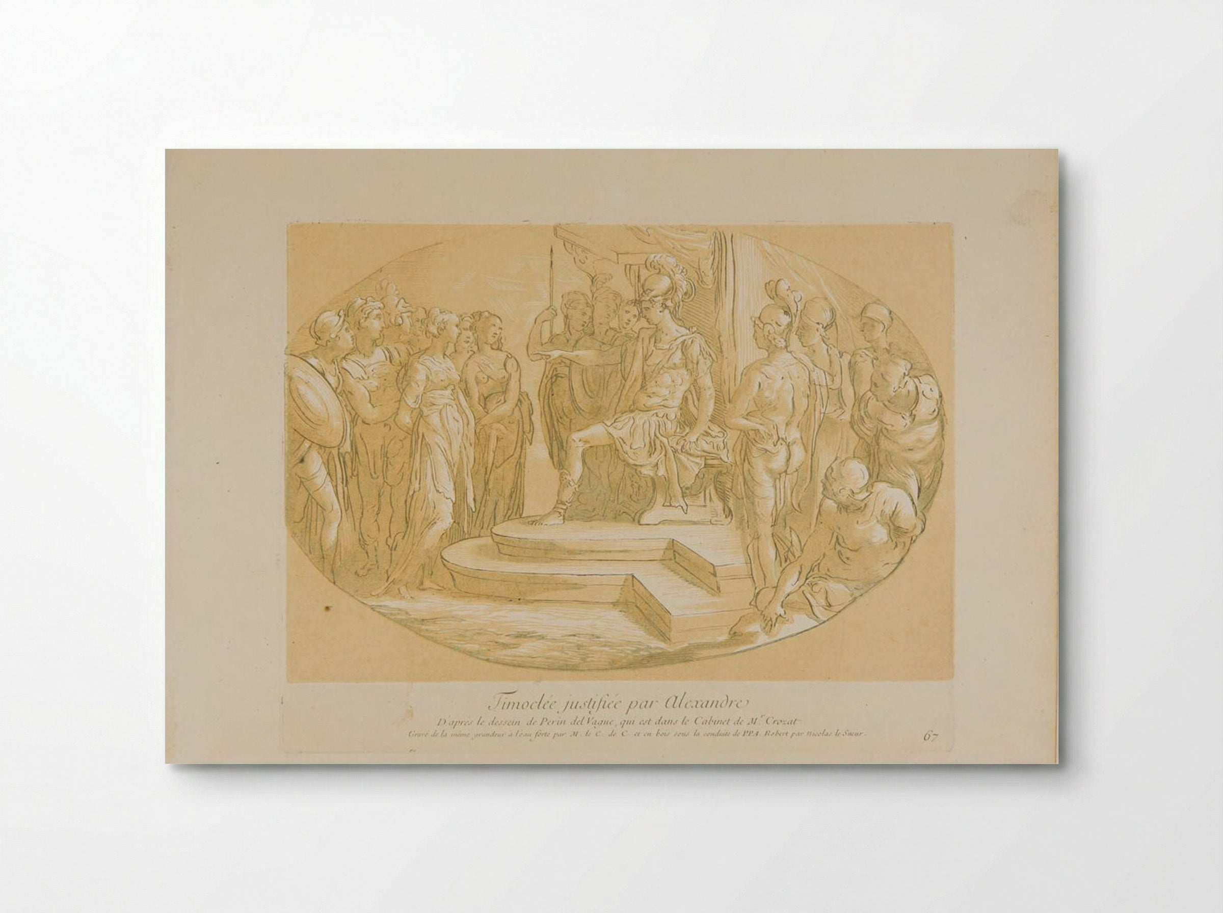 Timocleus Justified by Alexander - Anne Claude Philippe de Thubières, comte de Caylus - Poster