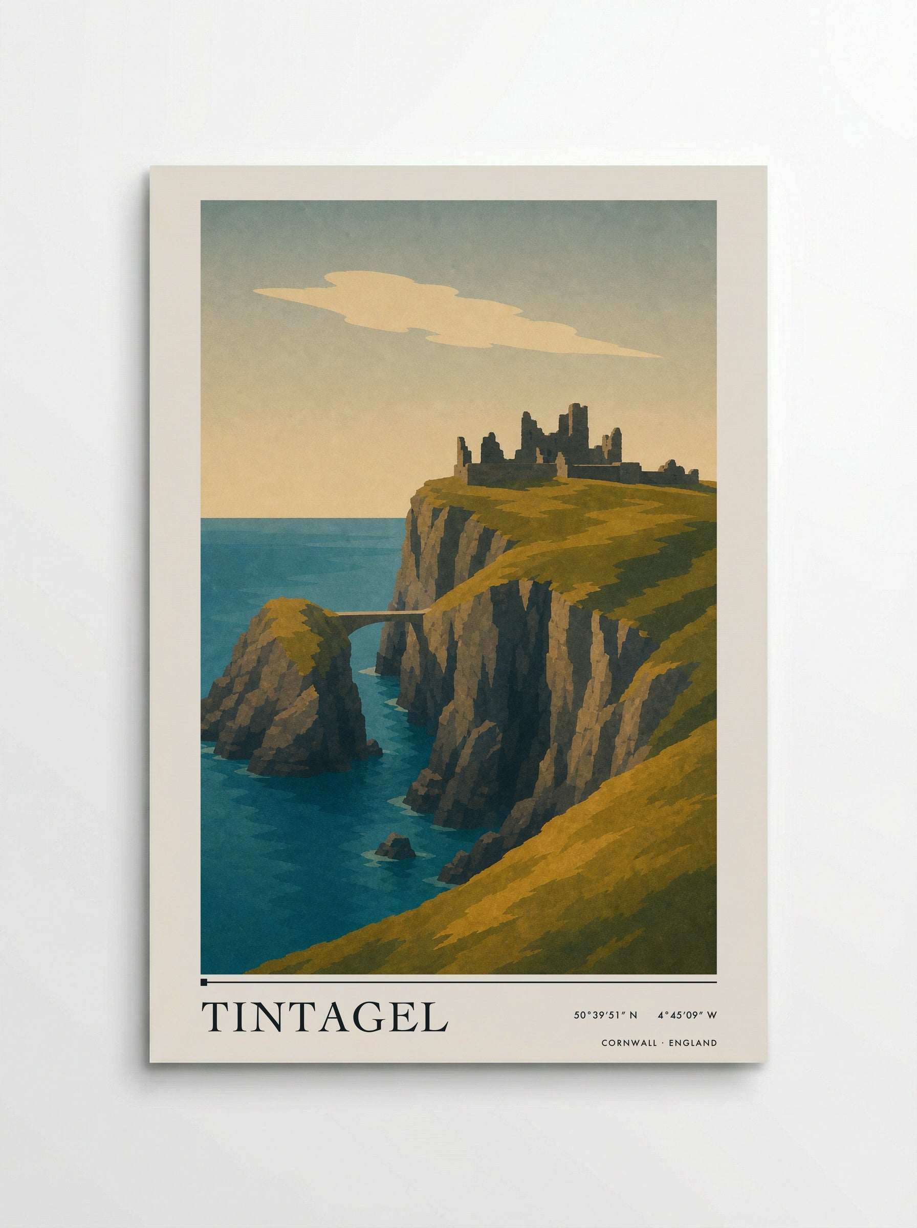 Tintagel Travel Poster Artwork - Poster