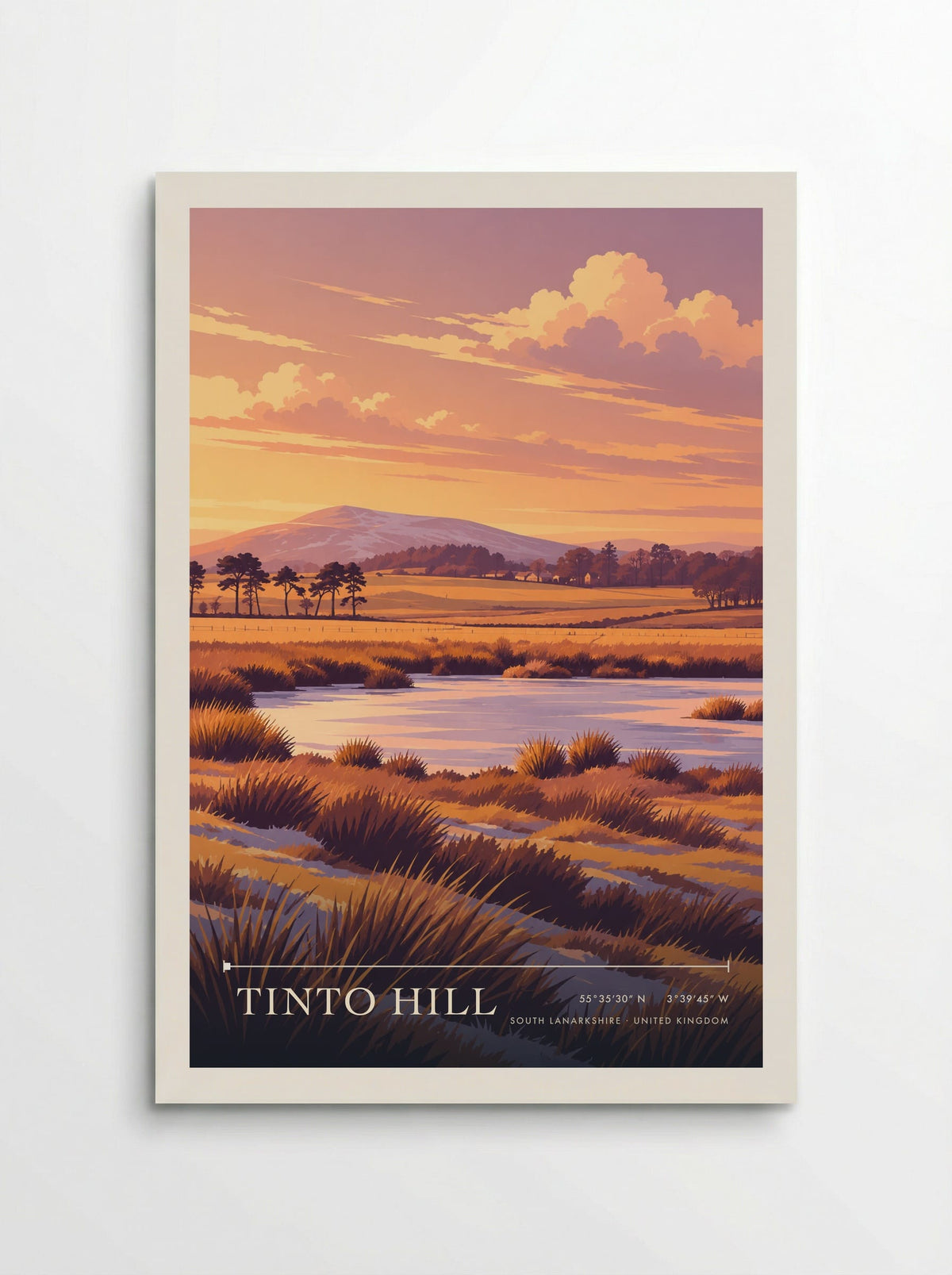 Tinto Hill, South Lanarkshire | Travel Poster - Poster