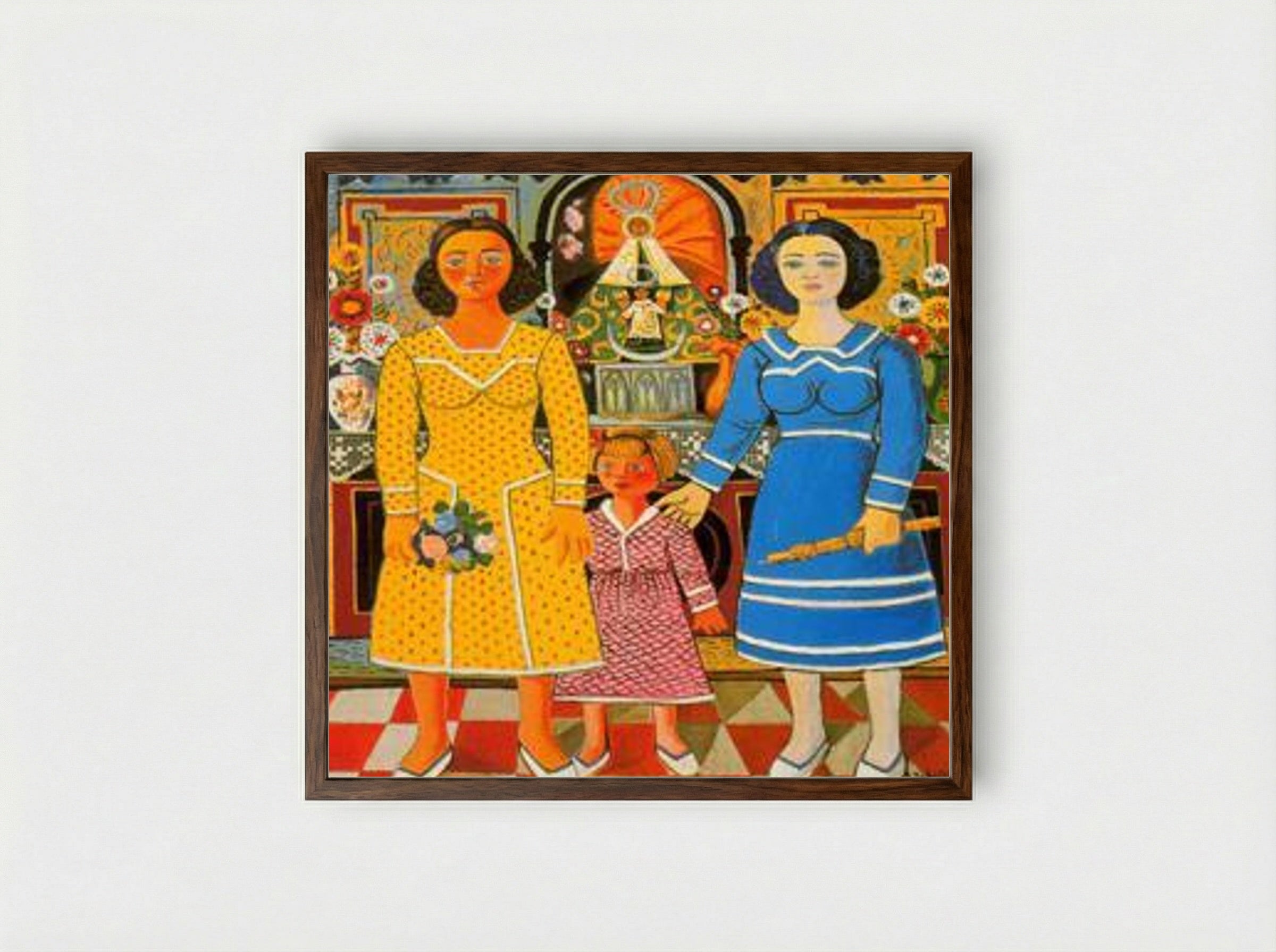 Tiscar rosemary - Rafael Zabaleta - Framed Print Dark Wood
